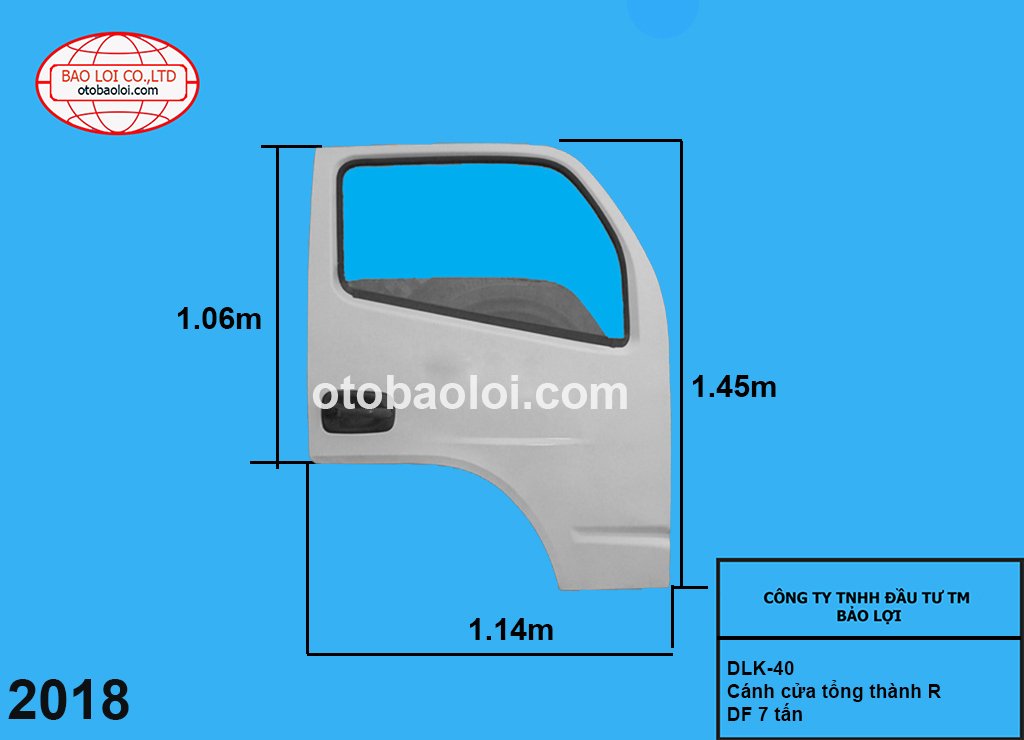 Cánh cửa tổng thành R DF 7 tấn