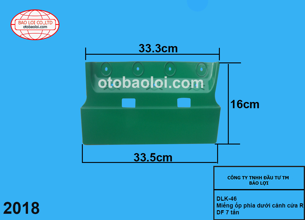 Miếng ốp phía dưới cánh cửa R DF 7 tấn