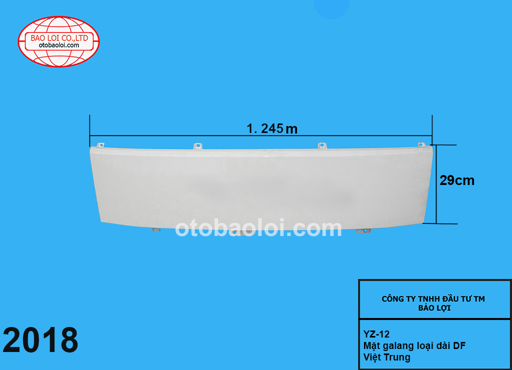 Mặt galang loại dài DF Việt Trung 1.245m