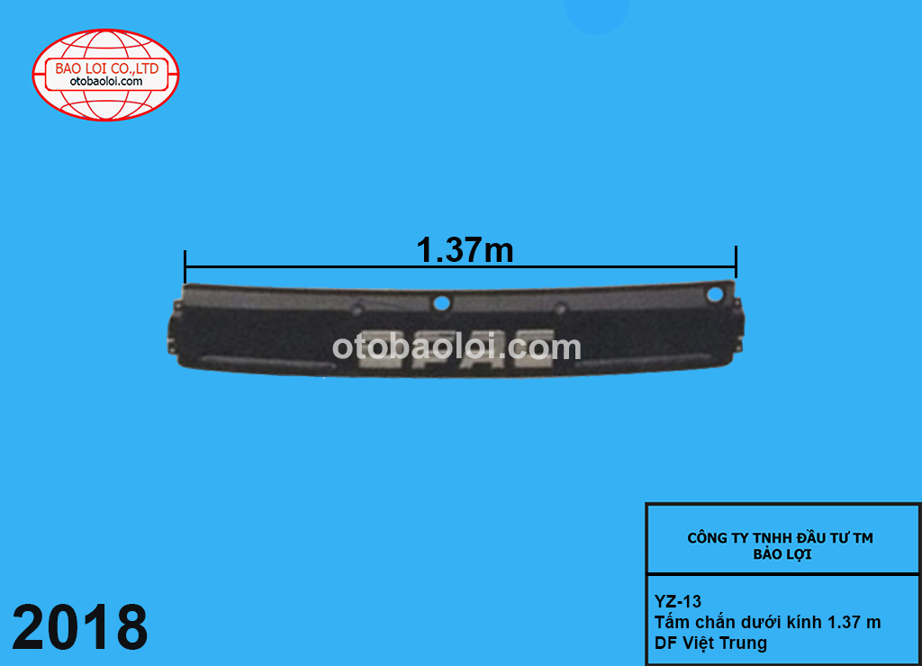 Tấm chắn dưới kính 1.37 m DF Việt Trung