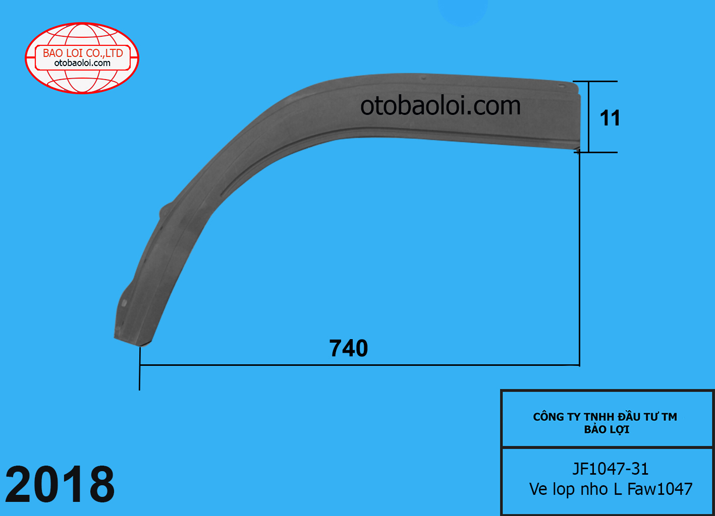 Ve xe  bên L Faw1047