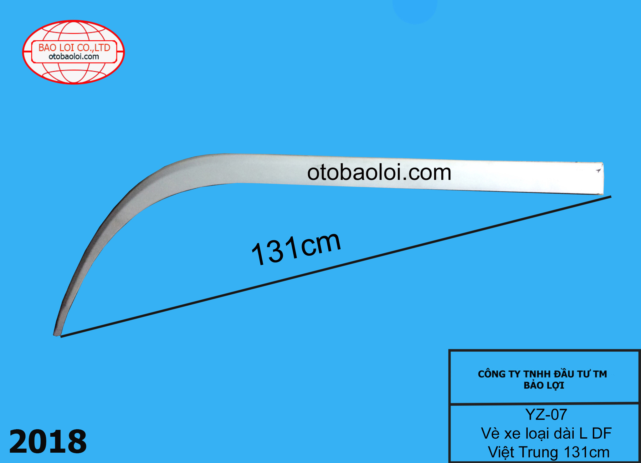 Vè xe loại dài L DF Việt Trung 131cm