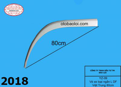 Vè xe loại ngắn L DF Việt Trung 80cm