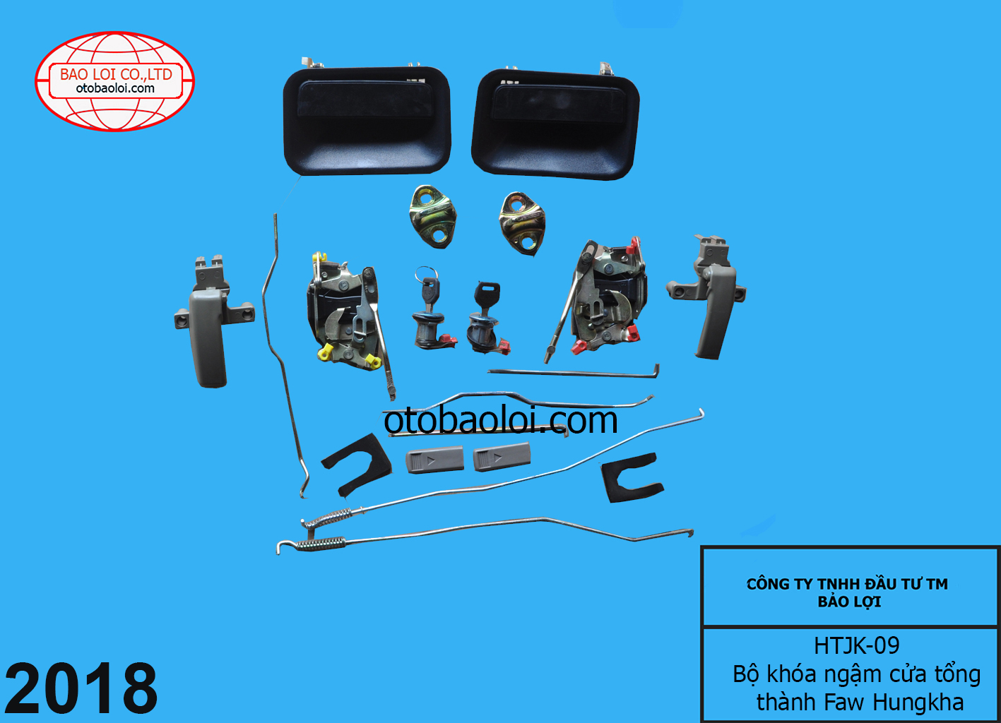 Bộ khóa ngậm cửa tổng thành Faw Hungkha