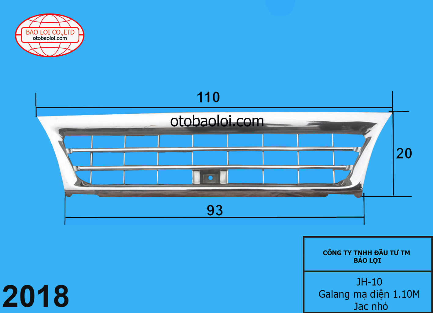 Galang mạ điện 1.10M Jac nhỏ