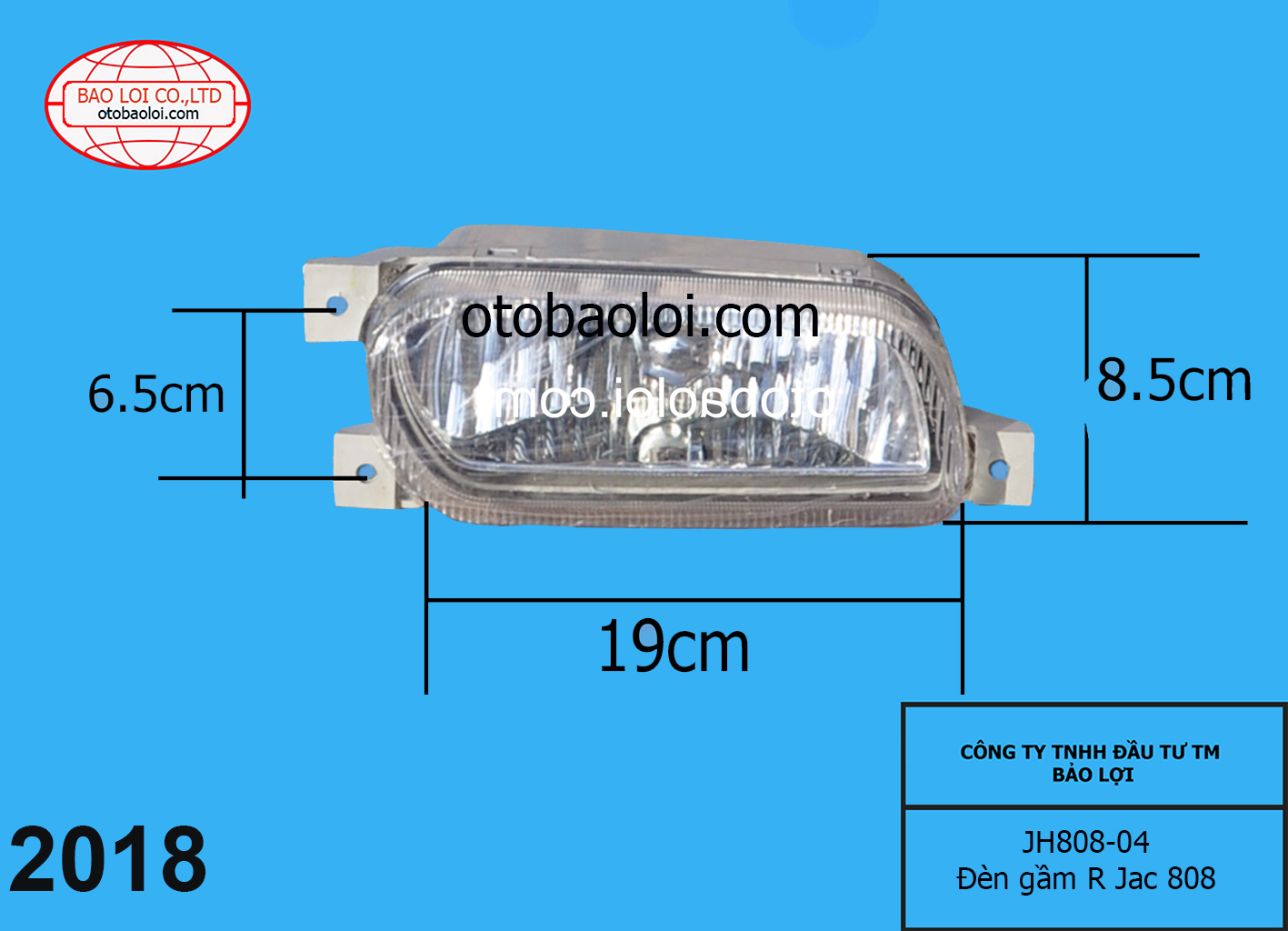 Đèn gầm bên R JAC808