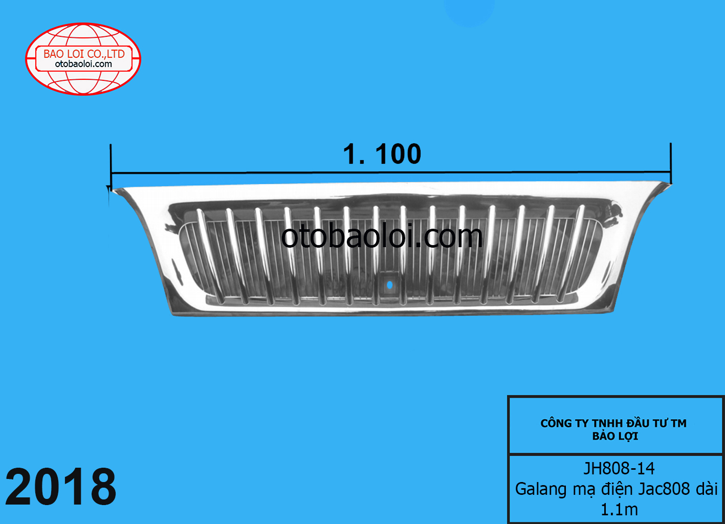 Galang mạ điện Jac808 dài 1.100m