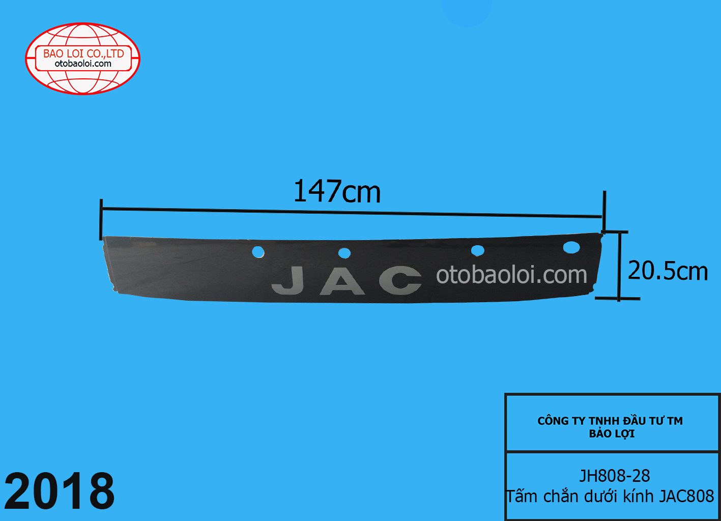 Tấm chắn dưới kính JAC808