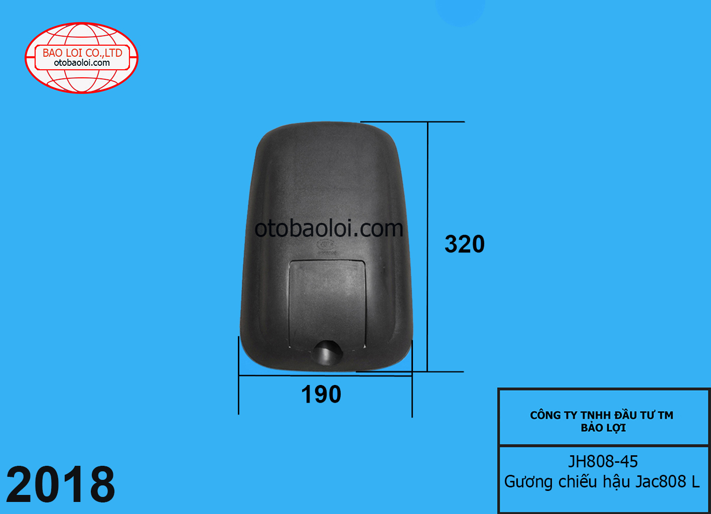 Gương chiếu hậu Jac808 dùng chung