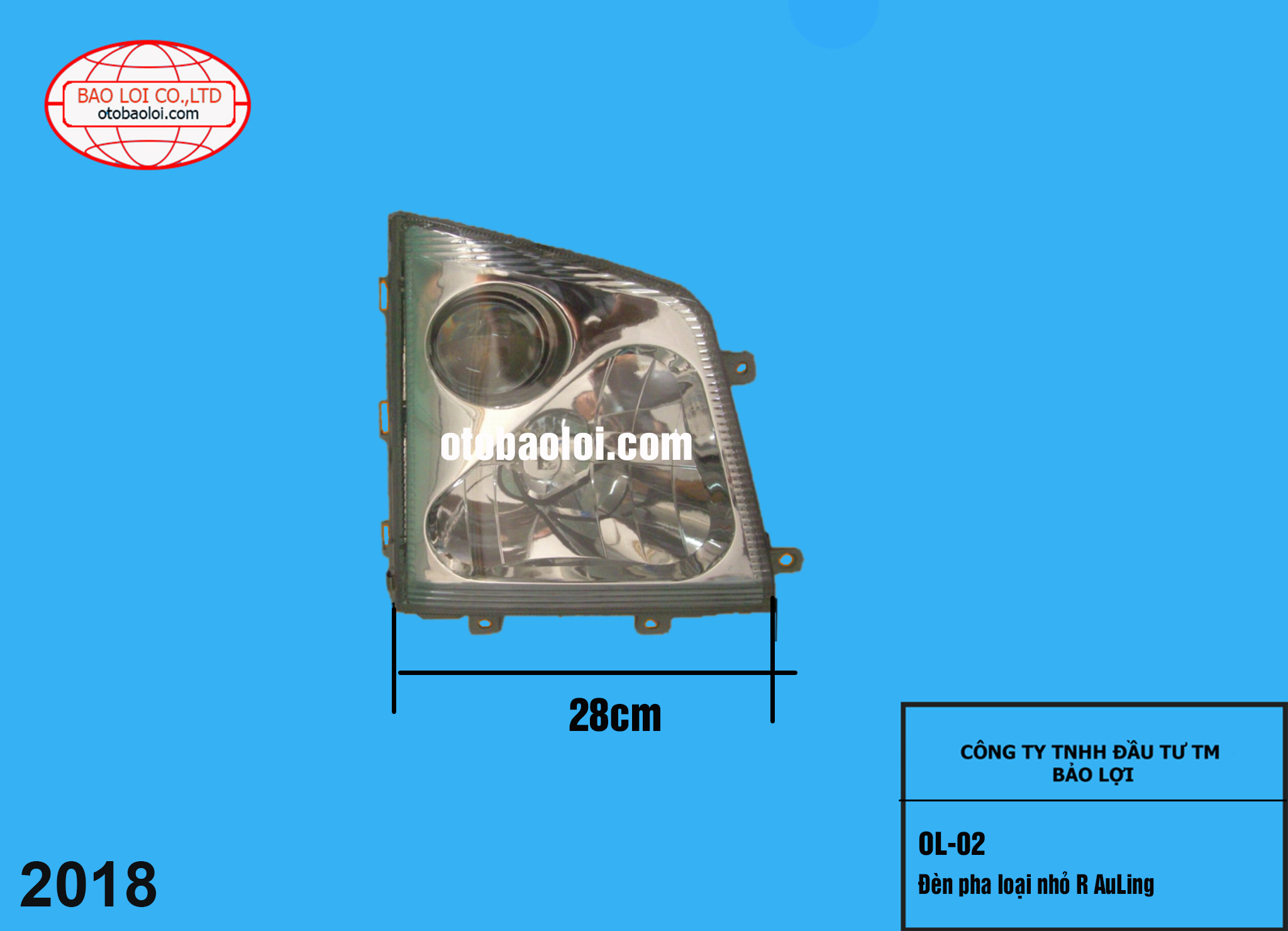 Đèn pha loại nhỏ R AuLing