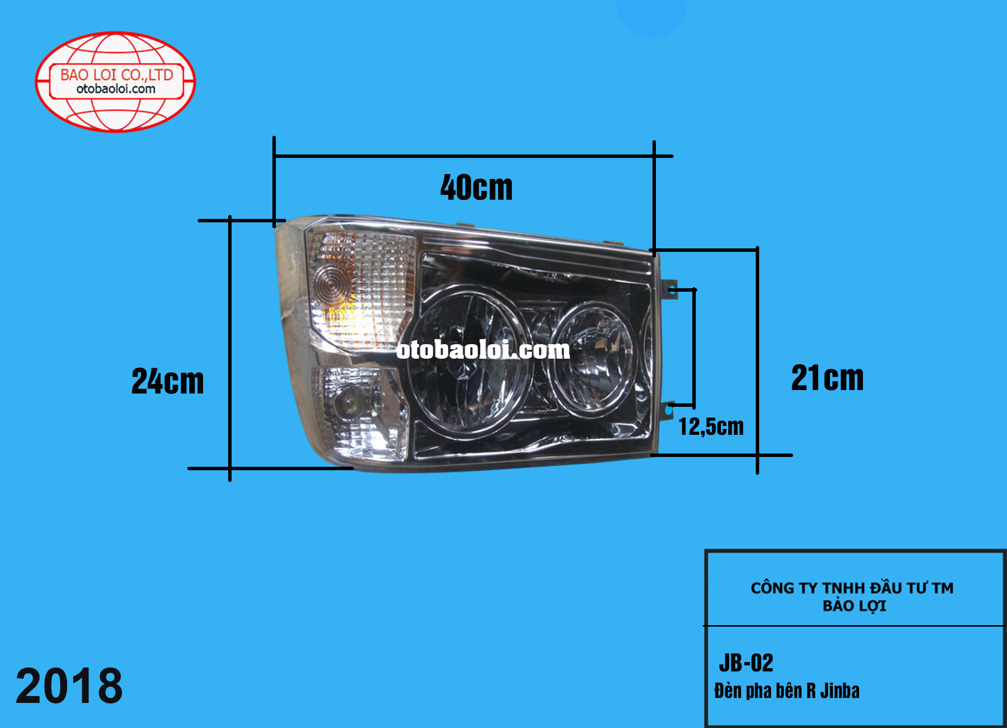 Đèn pha bên R Jinba