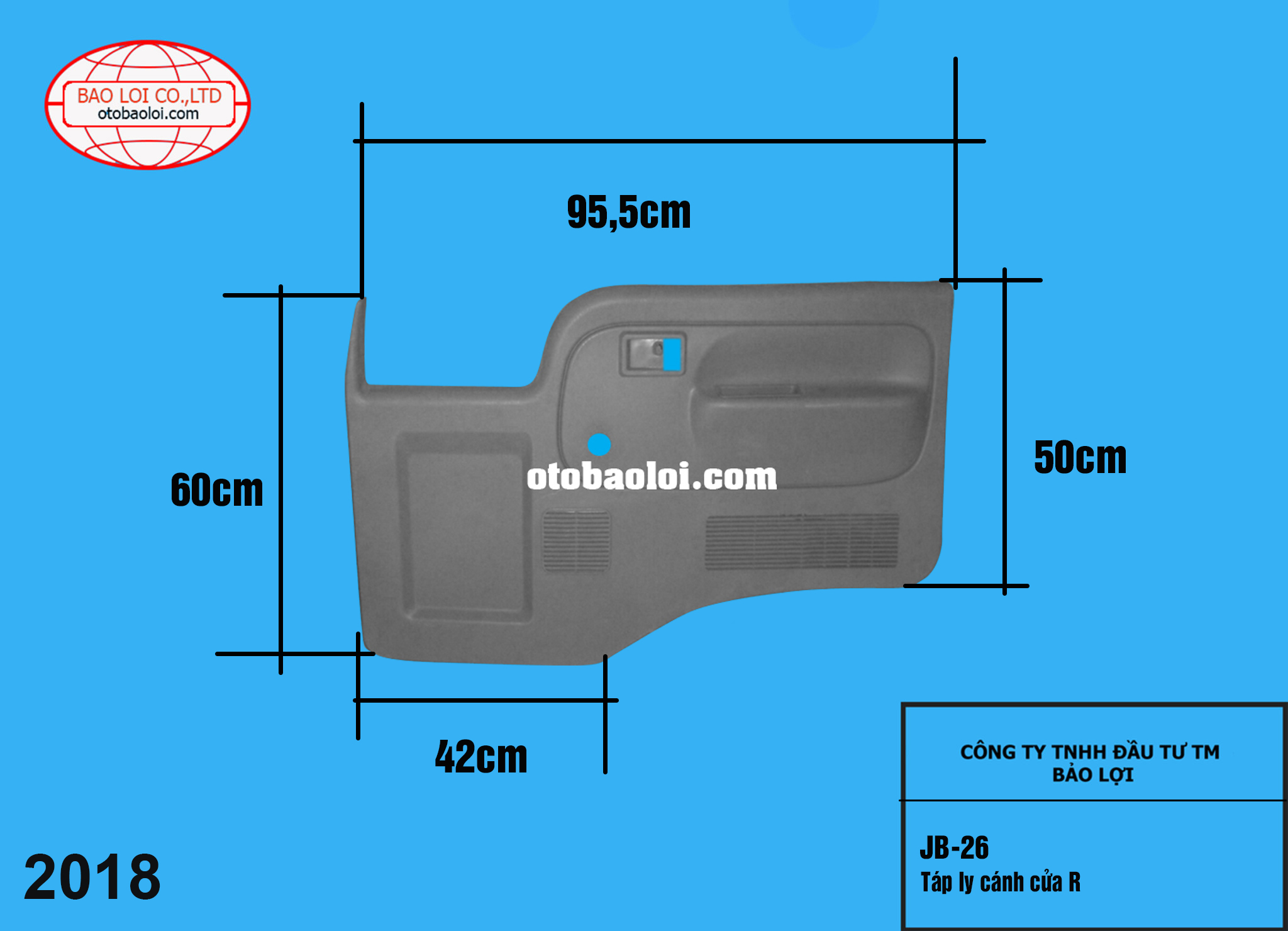 Táp ly cánh cửa R jinba