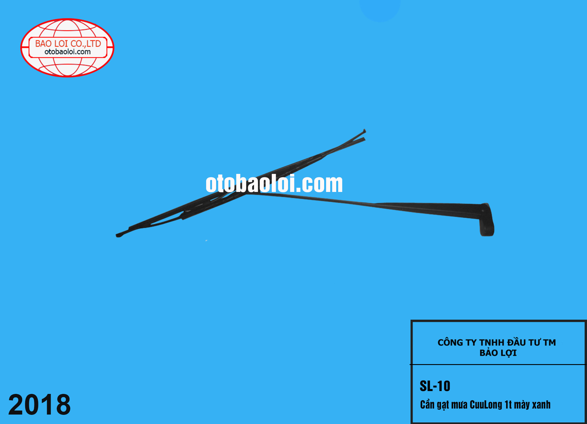 Cần gạt mưa CuuLong 1t mày xanh