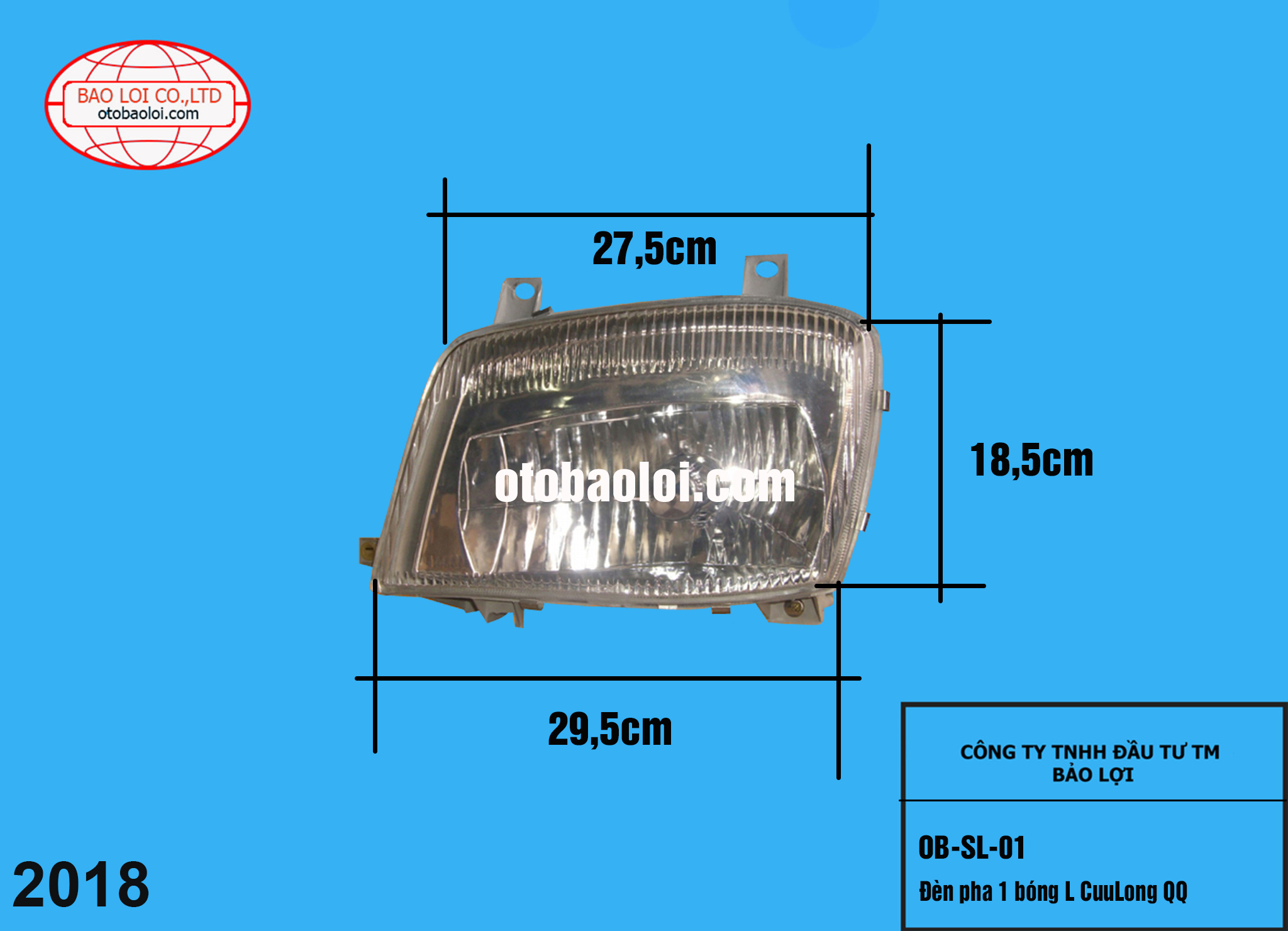 Đèn pha 1 bóng L CuuLong QQ