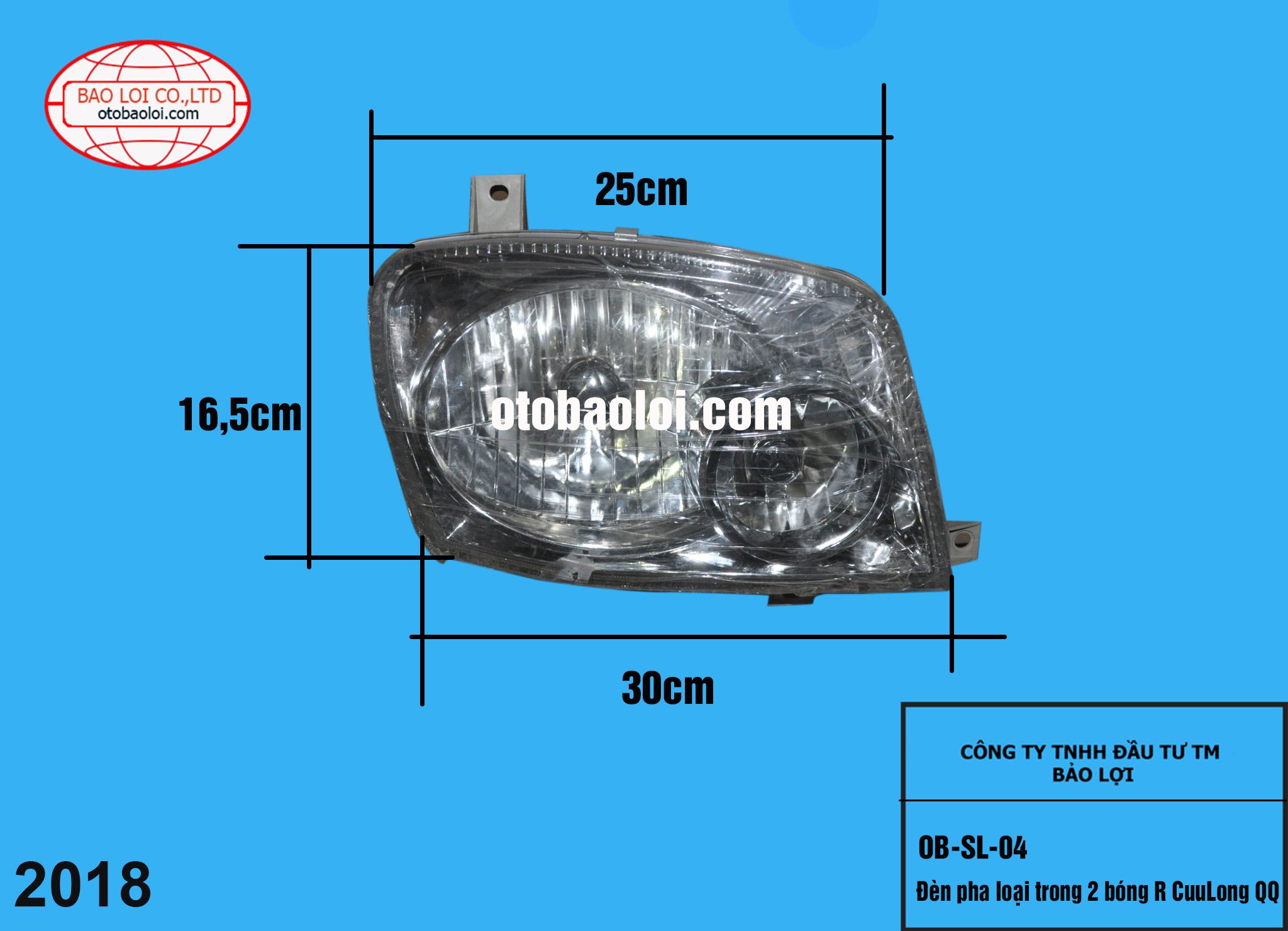 Đèn pha loại trong 2 bóng R CuuLong QQ