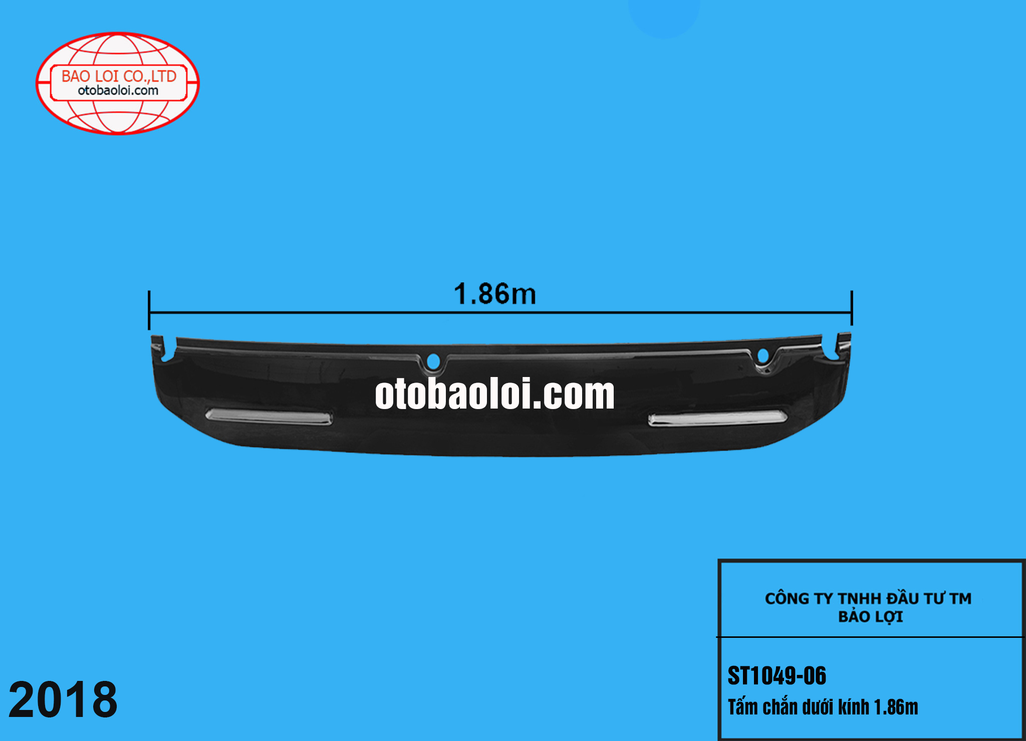 Tấm chắn dưới kính 1.86m