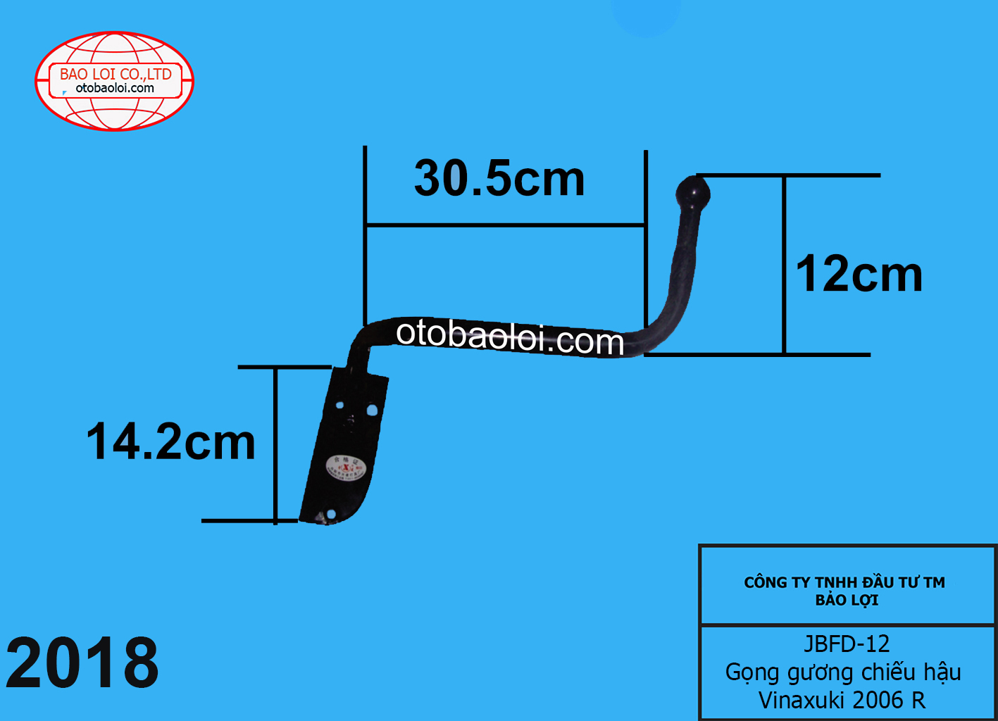 Gọng gương chiếu hậu Vinaxuki 2006 L