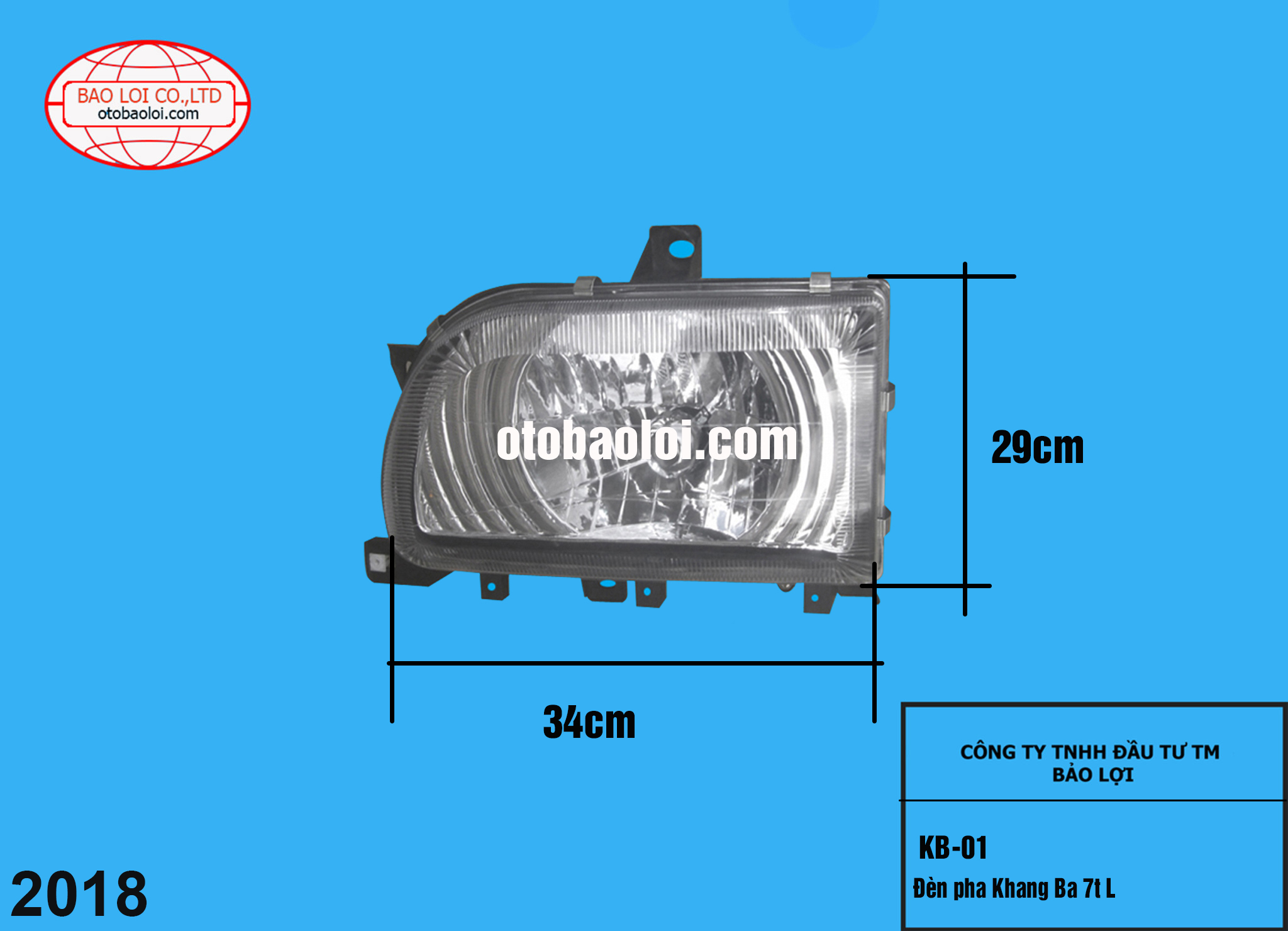 Đèn pha Khang Ba 7t L