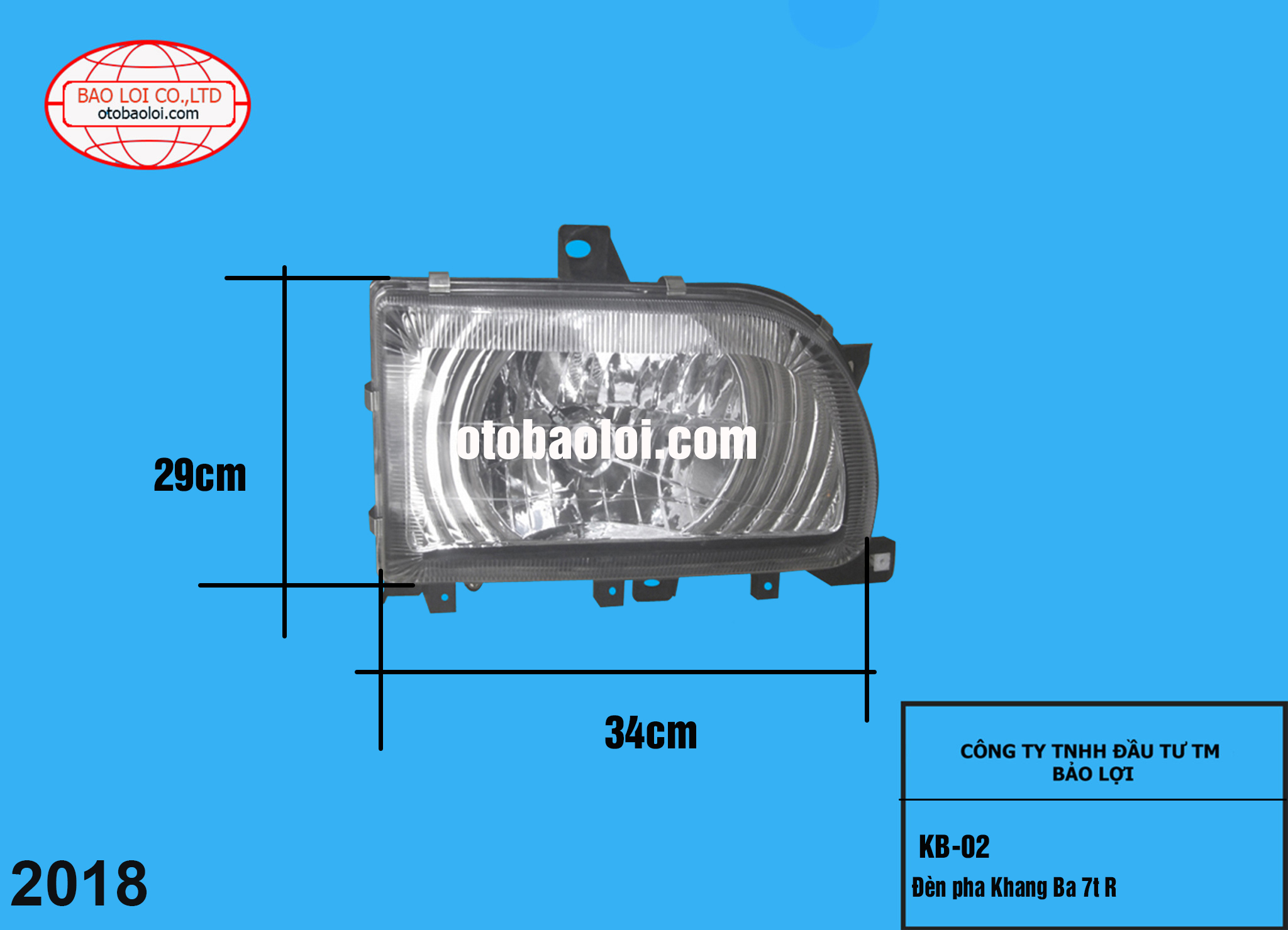 Đèn pha Khang Ba 7t R