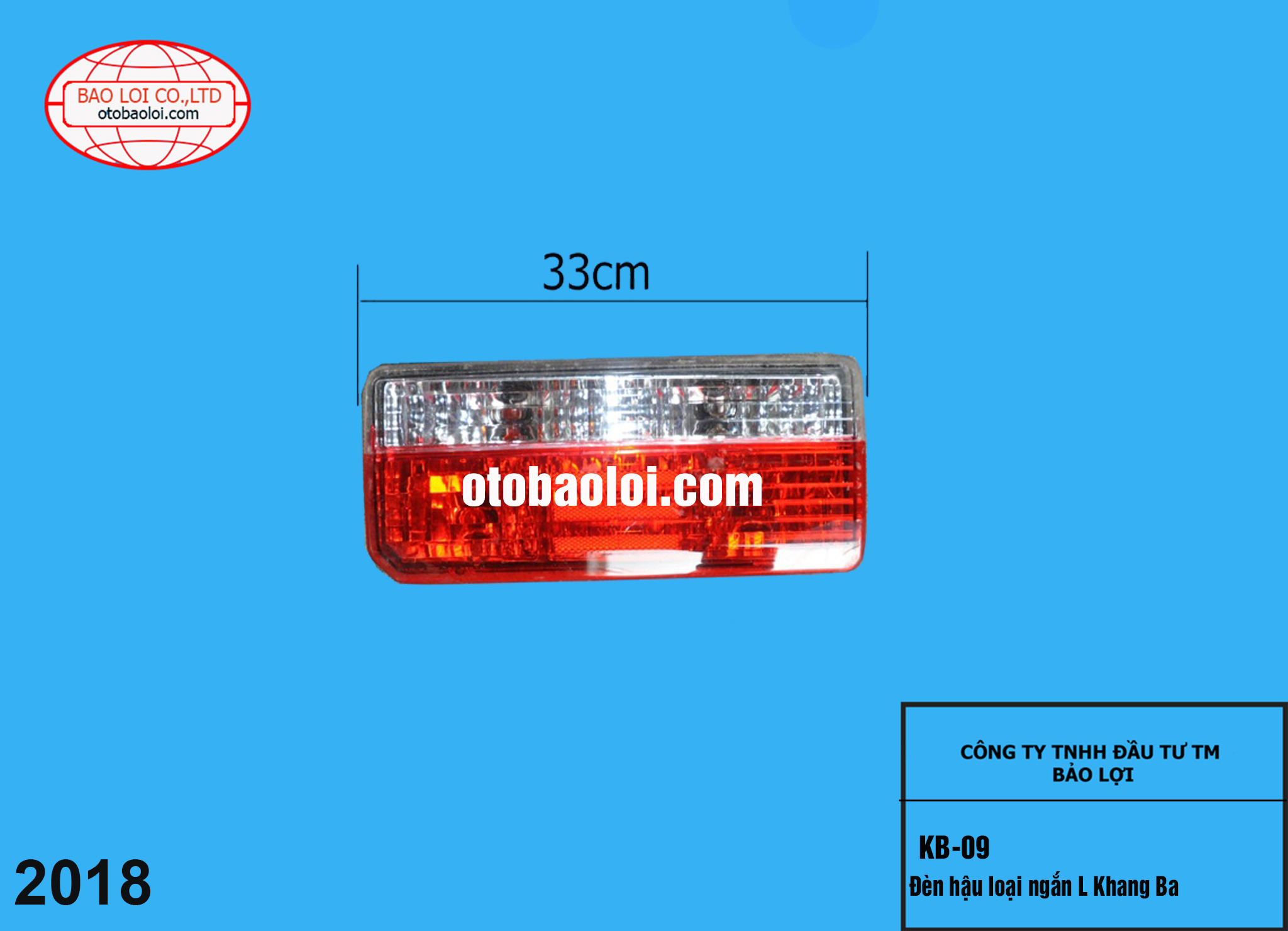 Đèn hậu loại ngắn L Khang Ba
