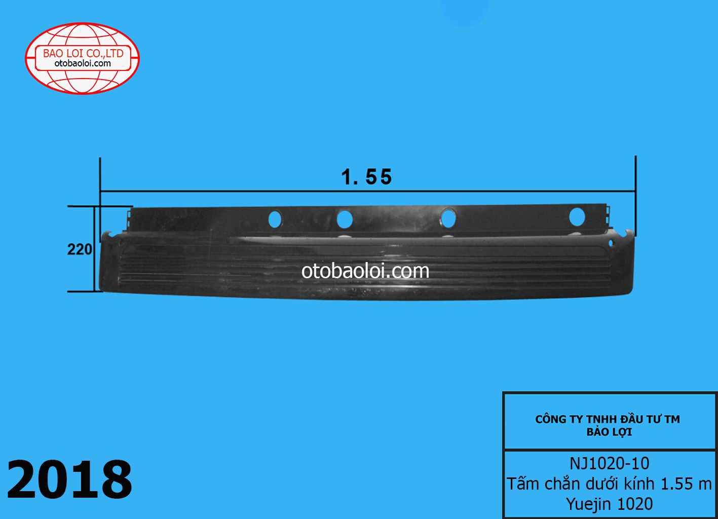 Tấm chắn dưới kính 1.4m
