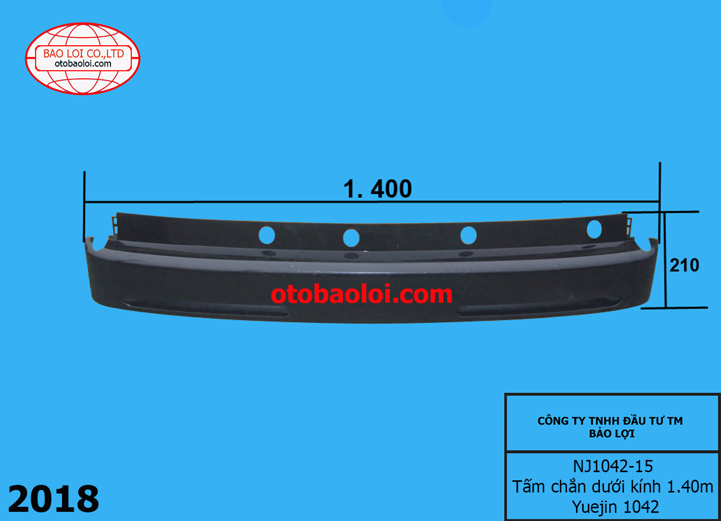 Tấm chắn dưới kính 1.40m Yuejin 1042