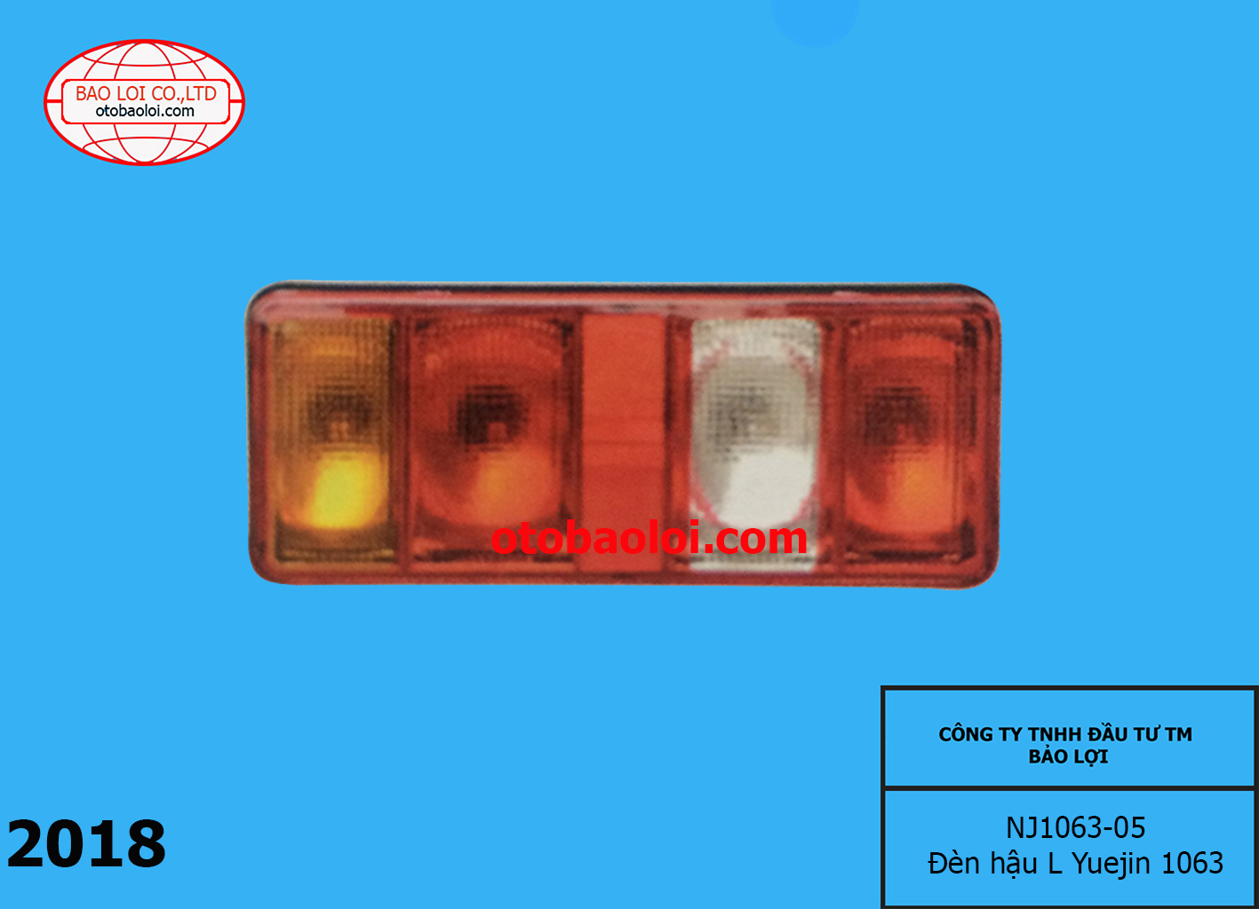 Đèn hậu L  Yuejin 1063