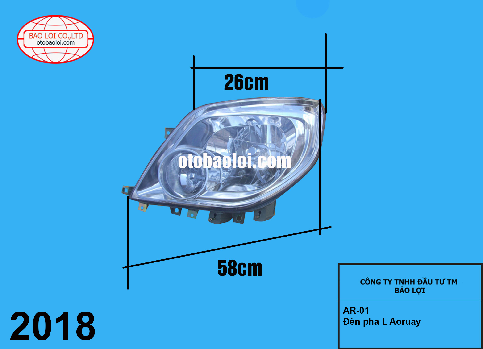 Đèn pha L  Aoruay