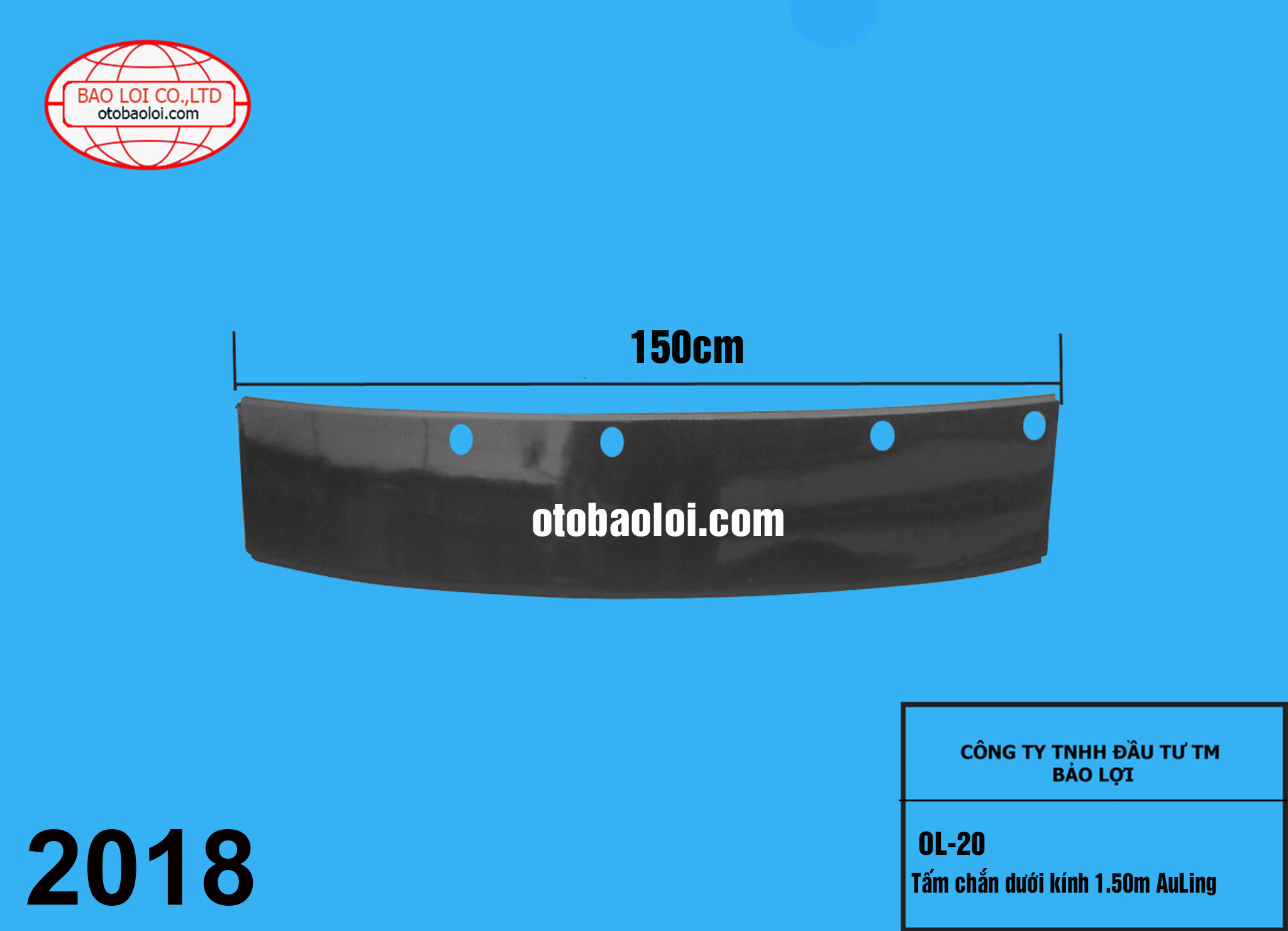 Tấm chắn dưới kính 1.50m AuLing