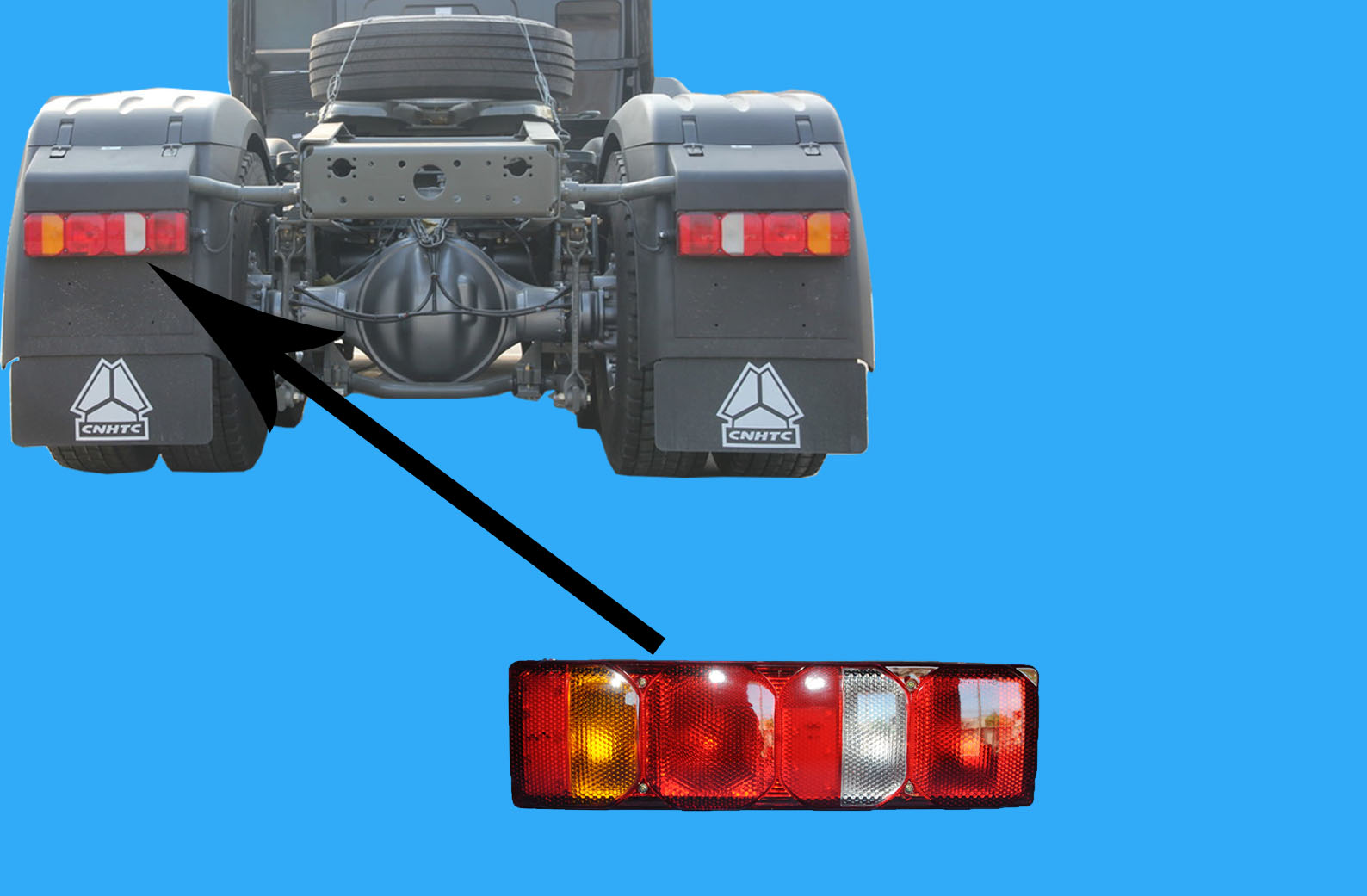 Đèn hậu Howo A7 L