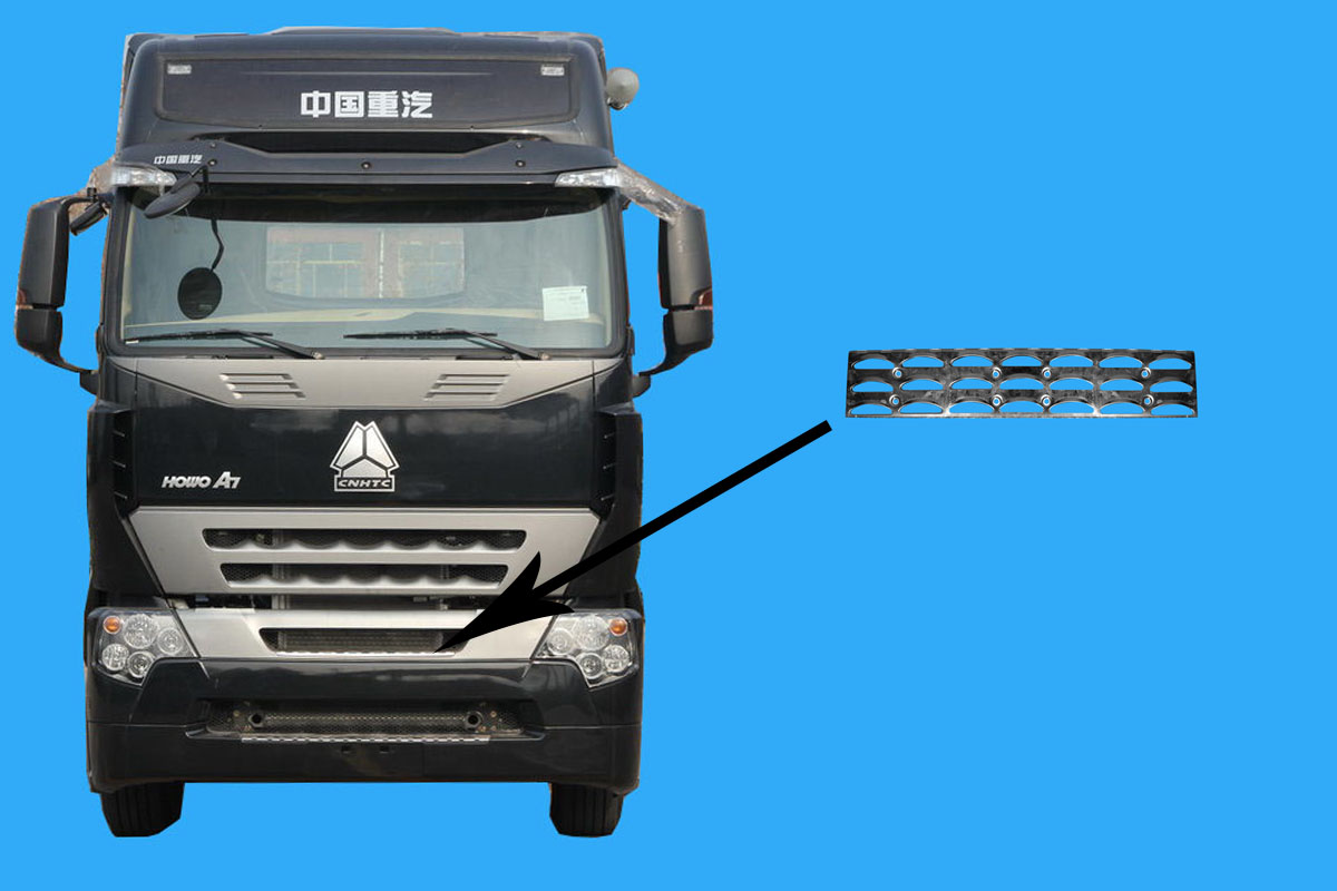 Giẫm chân inox badosoc giữa Howo A7