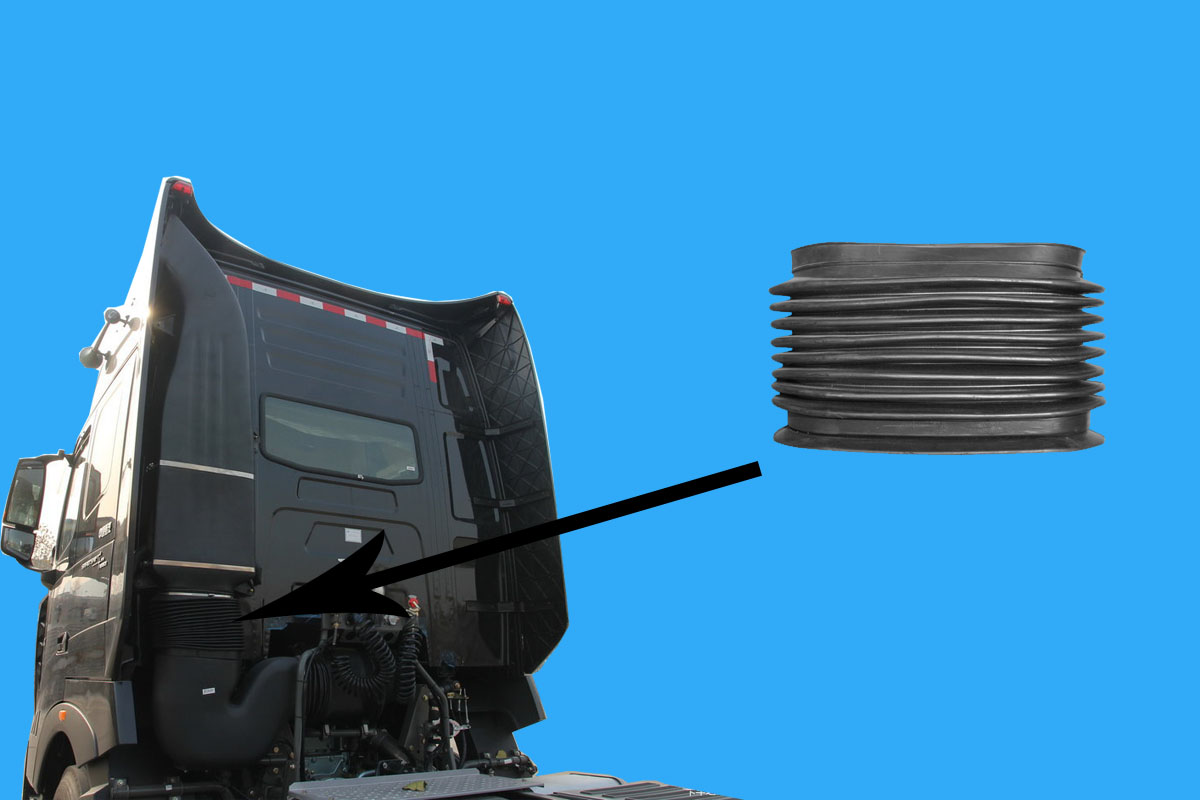 Ruột gà ống hút gió vuông 002 35cm