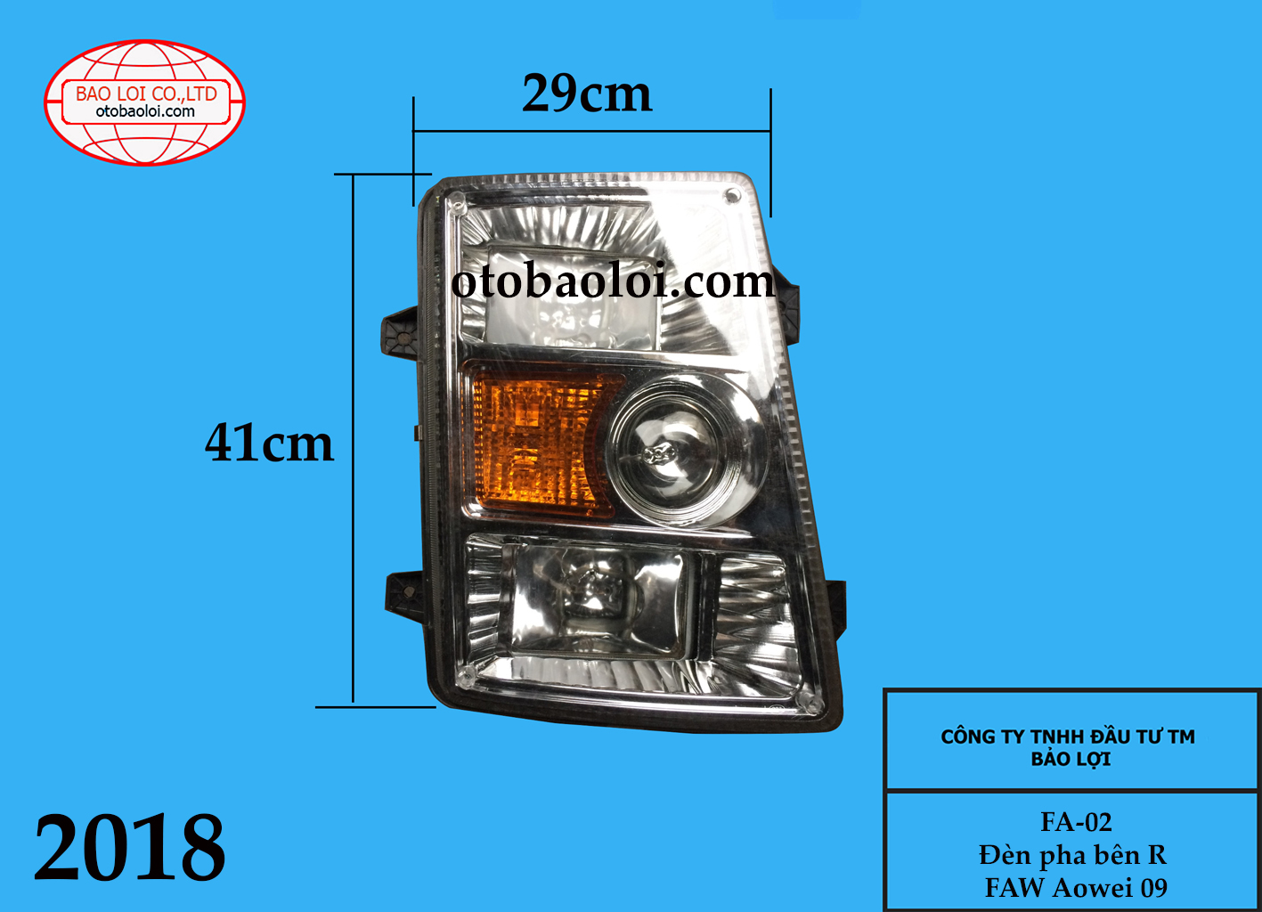Đèn pha bên R FAW Aowei 09