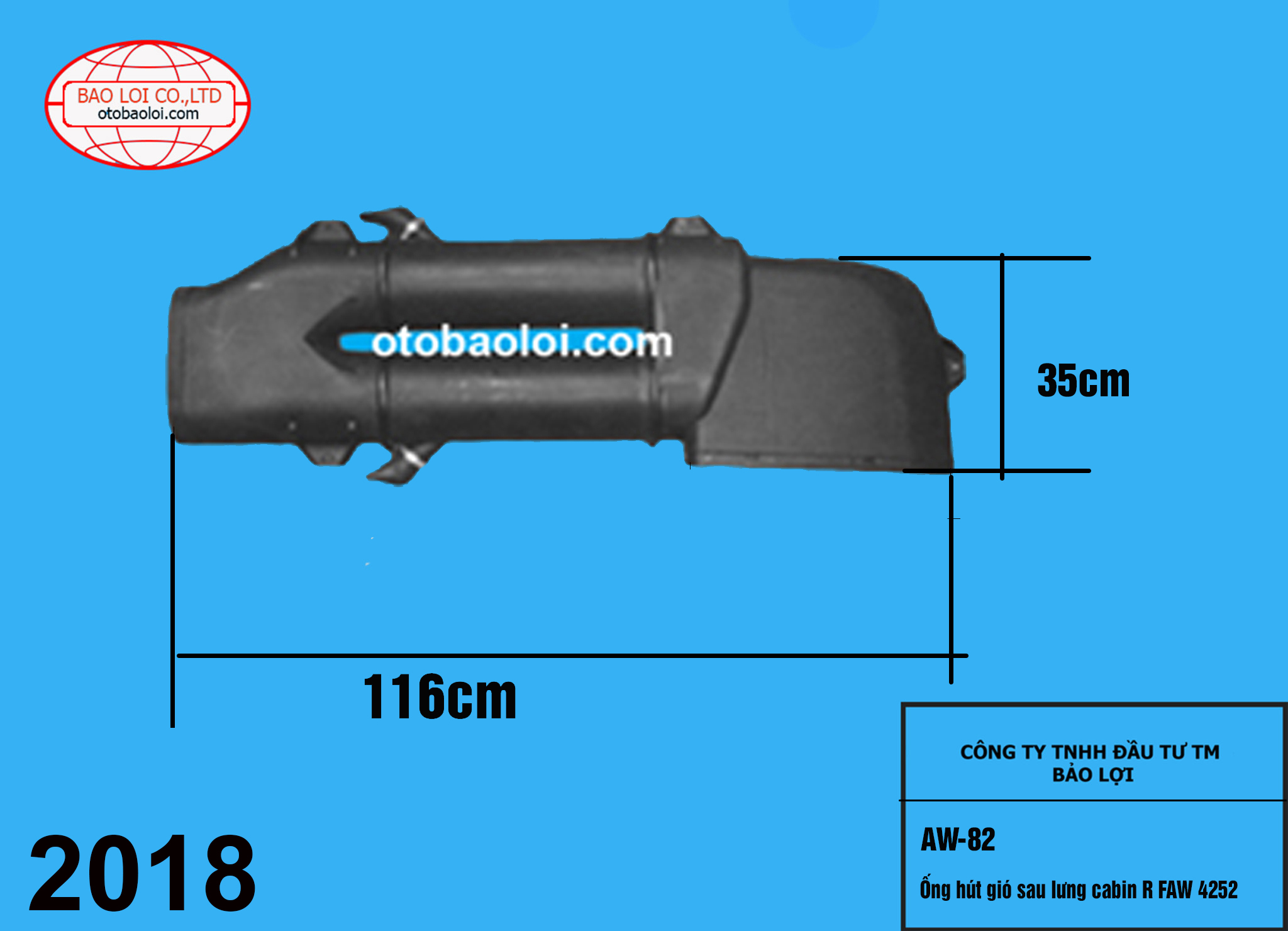 Ống hút gió sau lưng cabin R FAW 4252