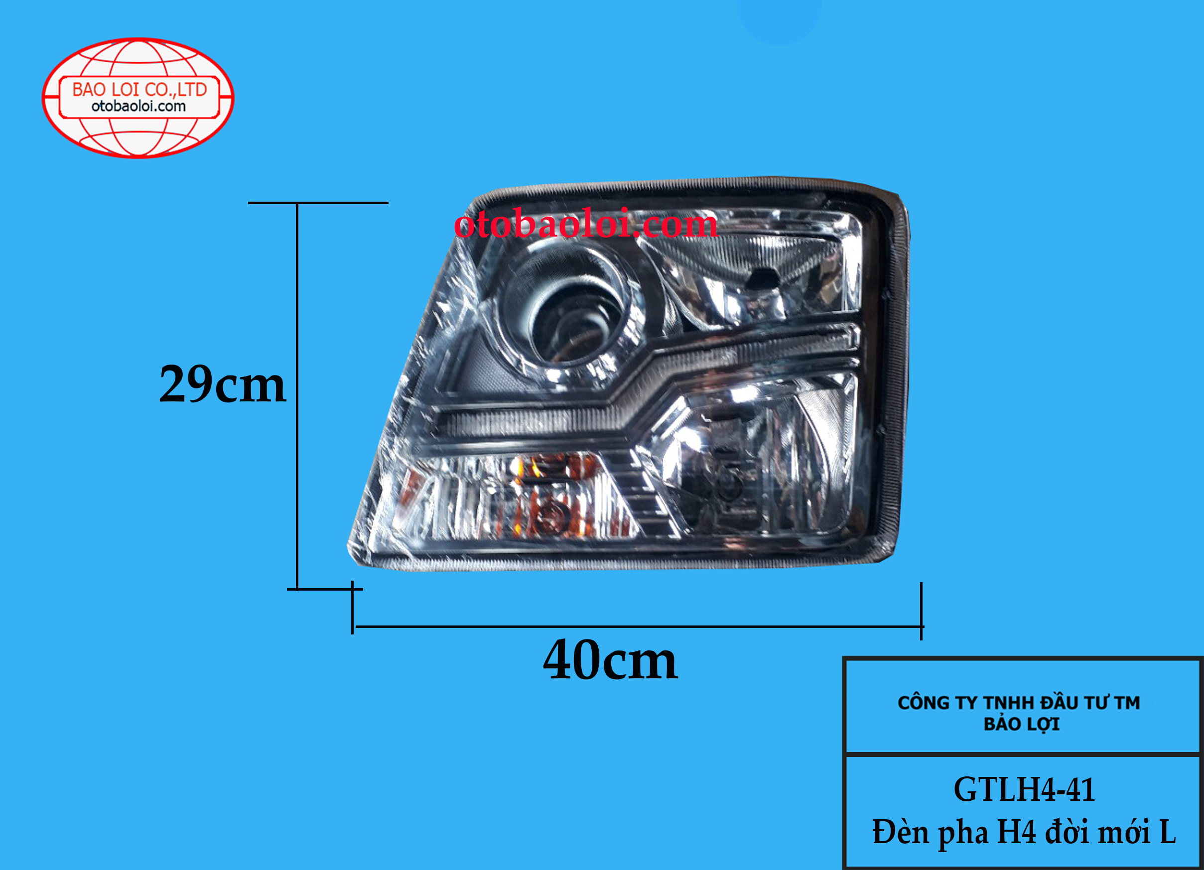 Đèn pha H4 đời mới L