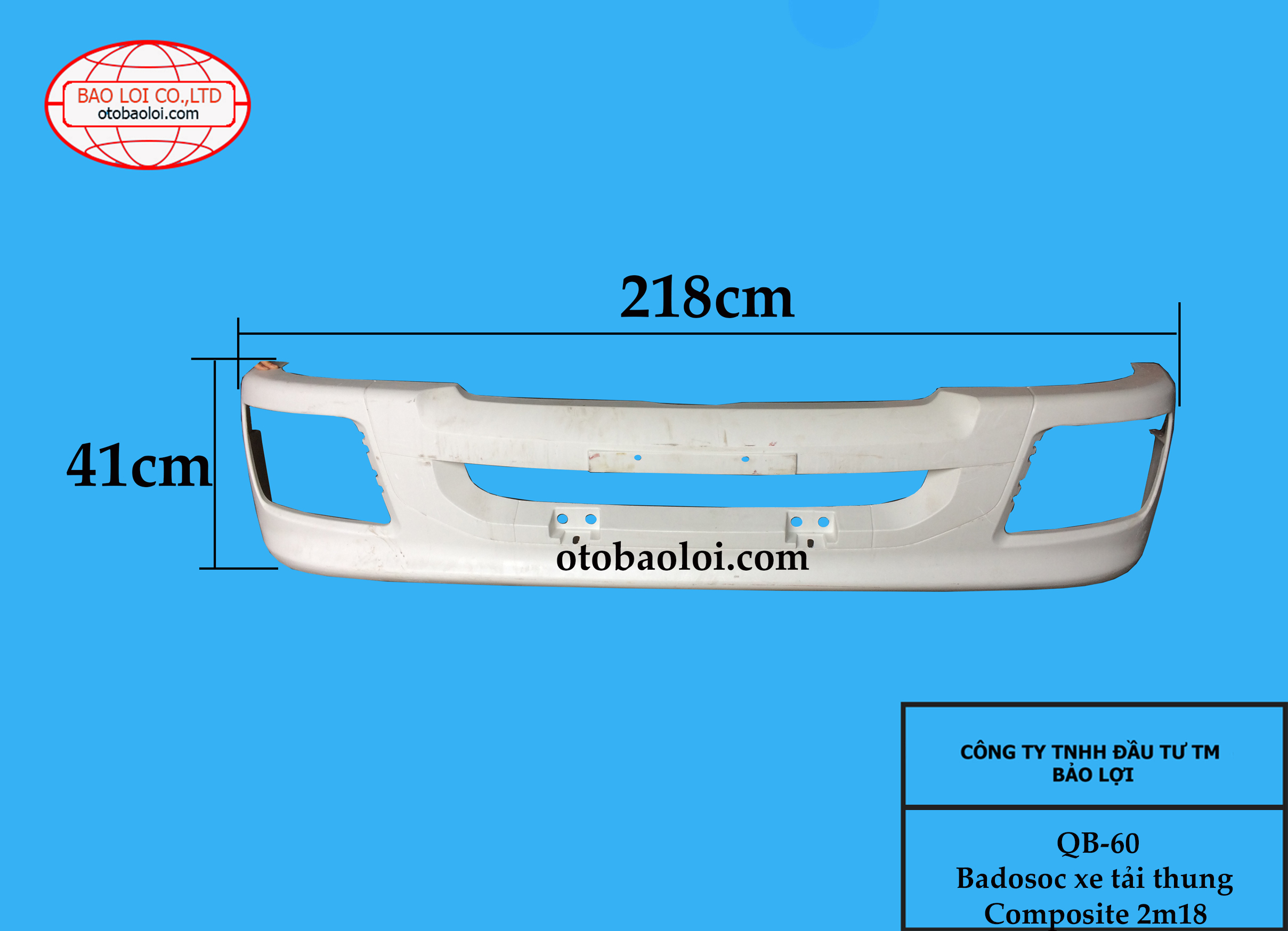 Badosoc xe tải thung Composite 2m18