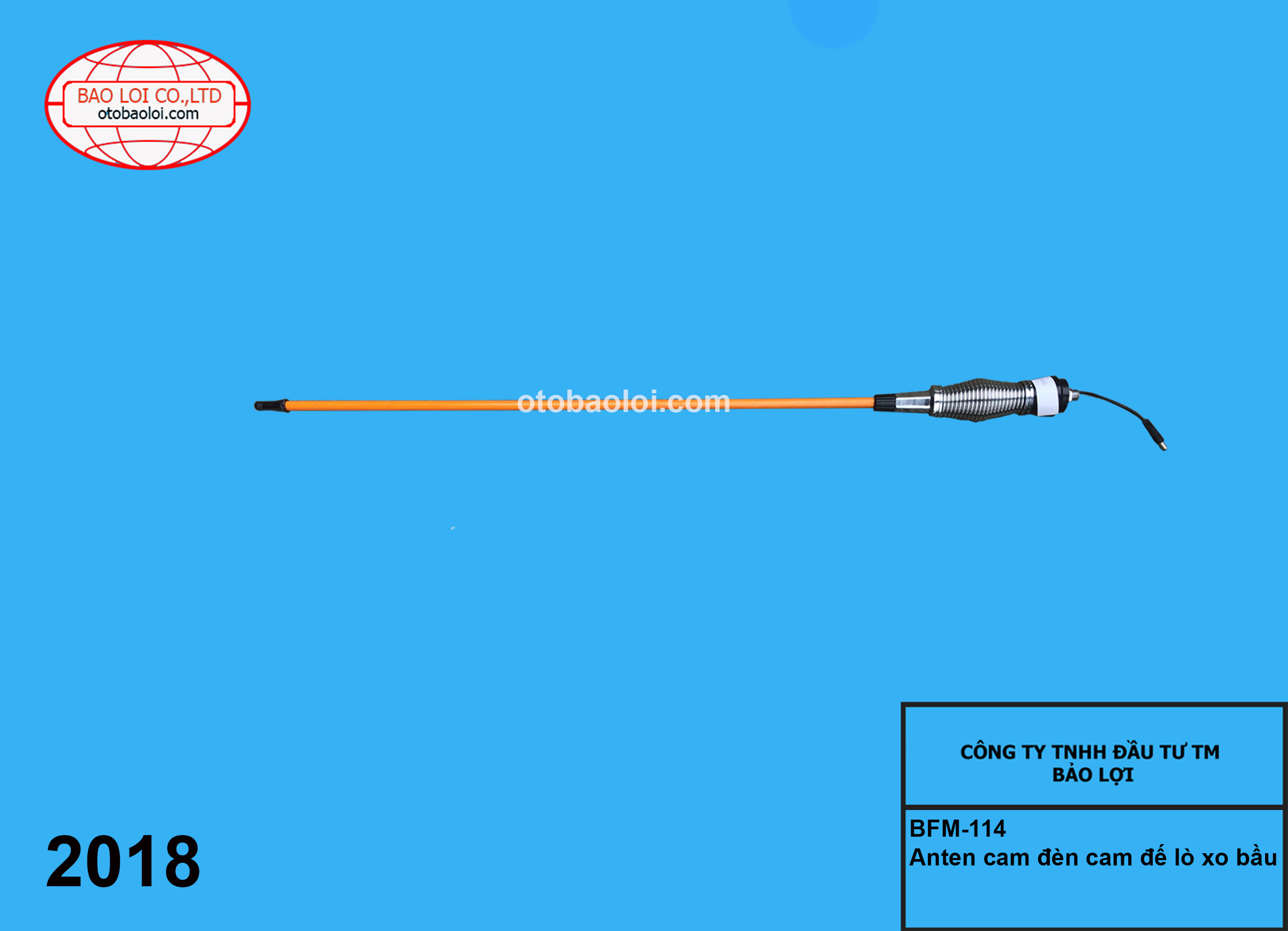 Anten xe mỹ có lo xo