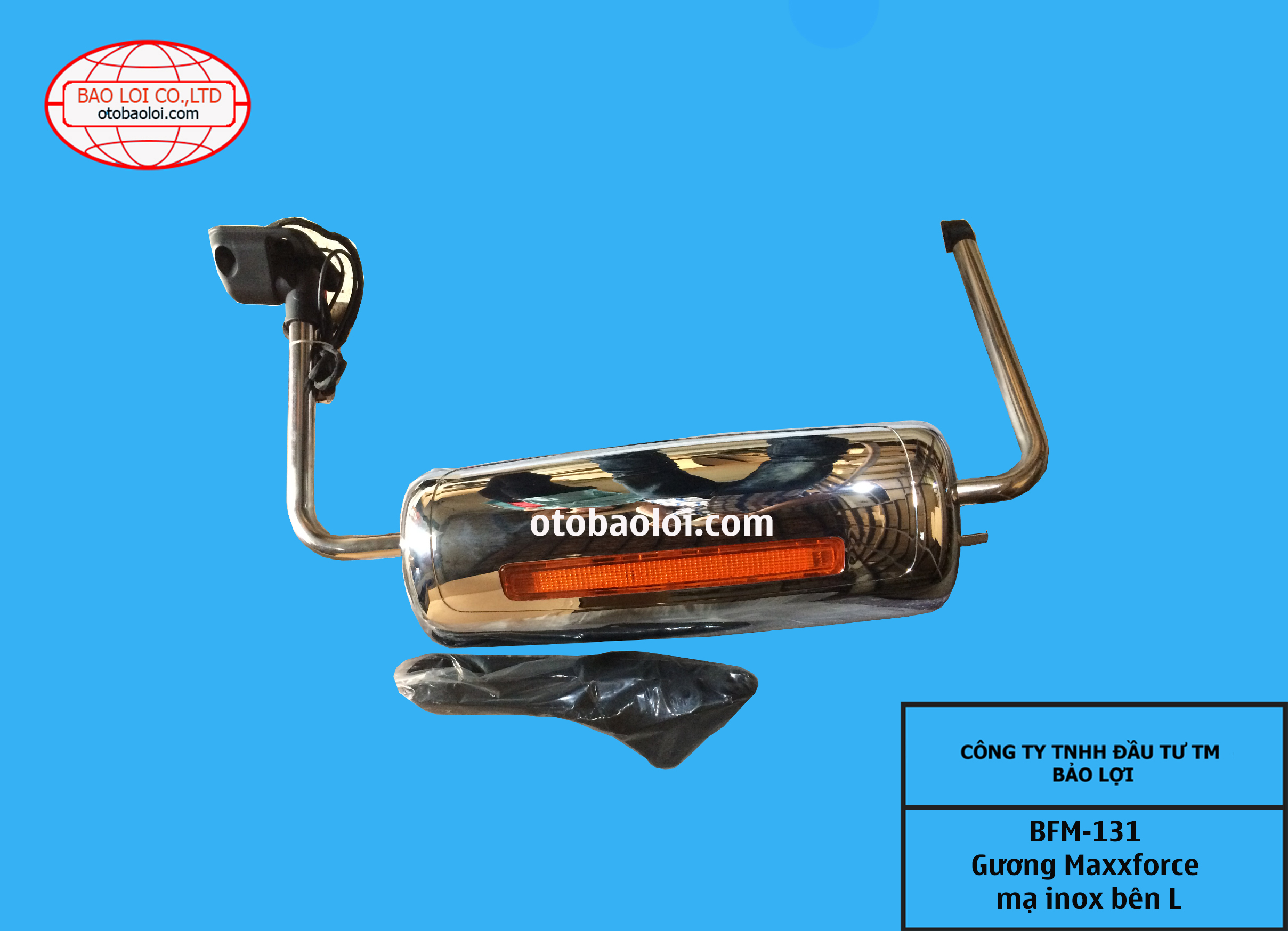 Gương Maxxforce mạ inox bên L