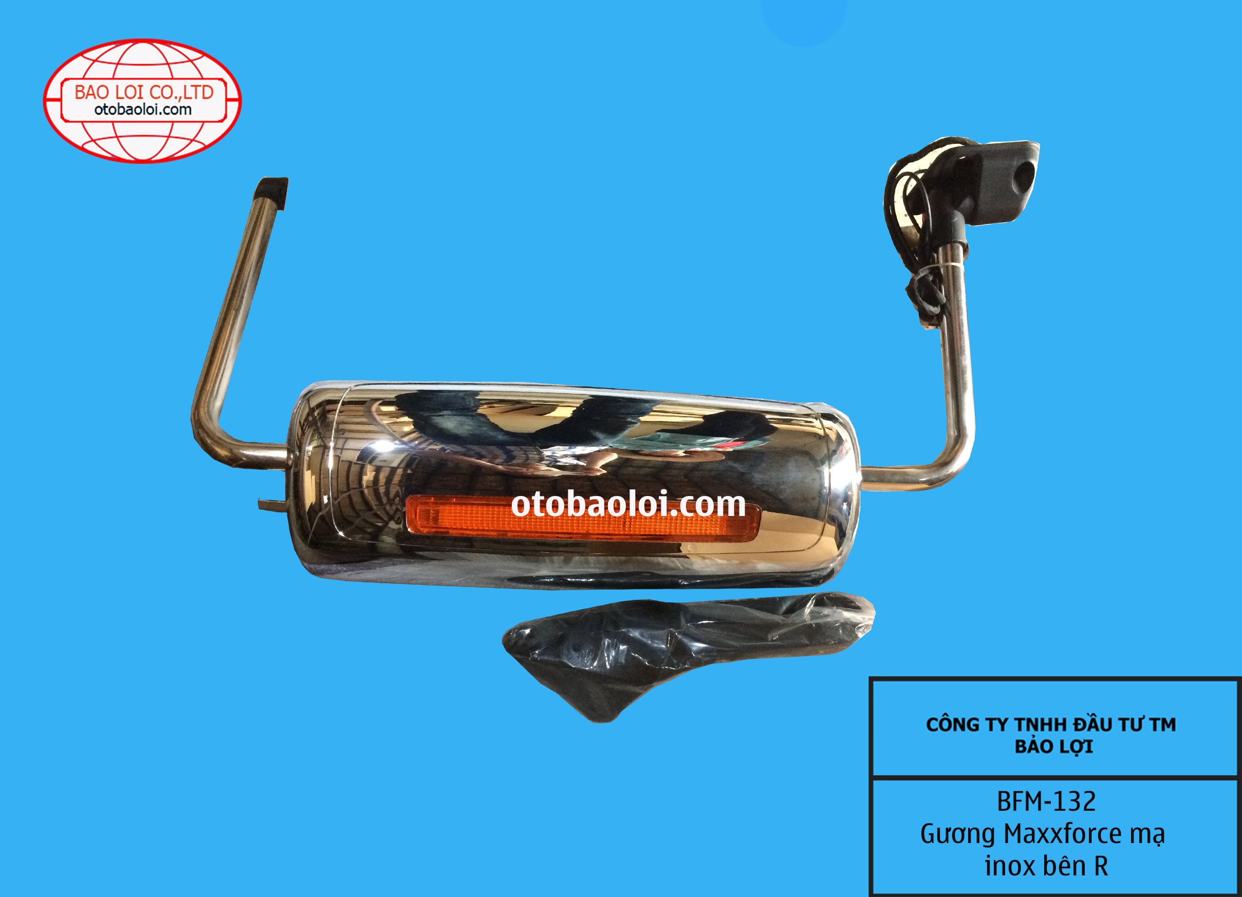 Gương Maxxforce mạ inox bên R