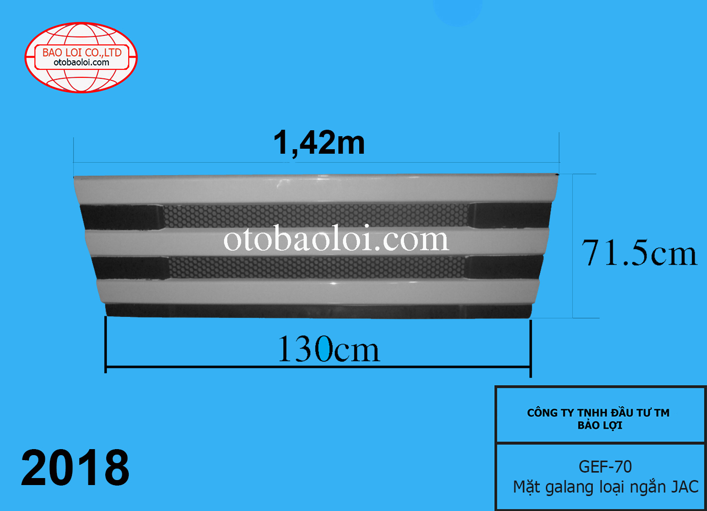 Mặt galang loại ngắn JAC