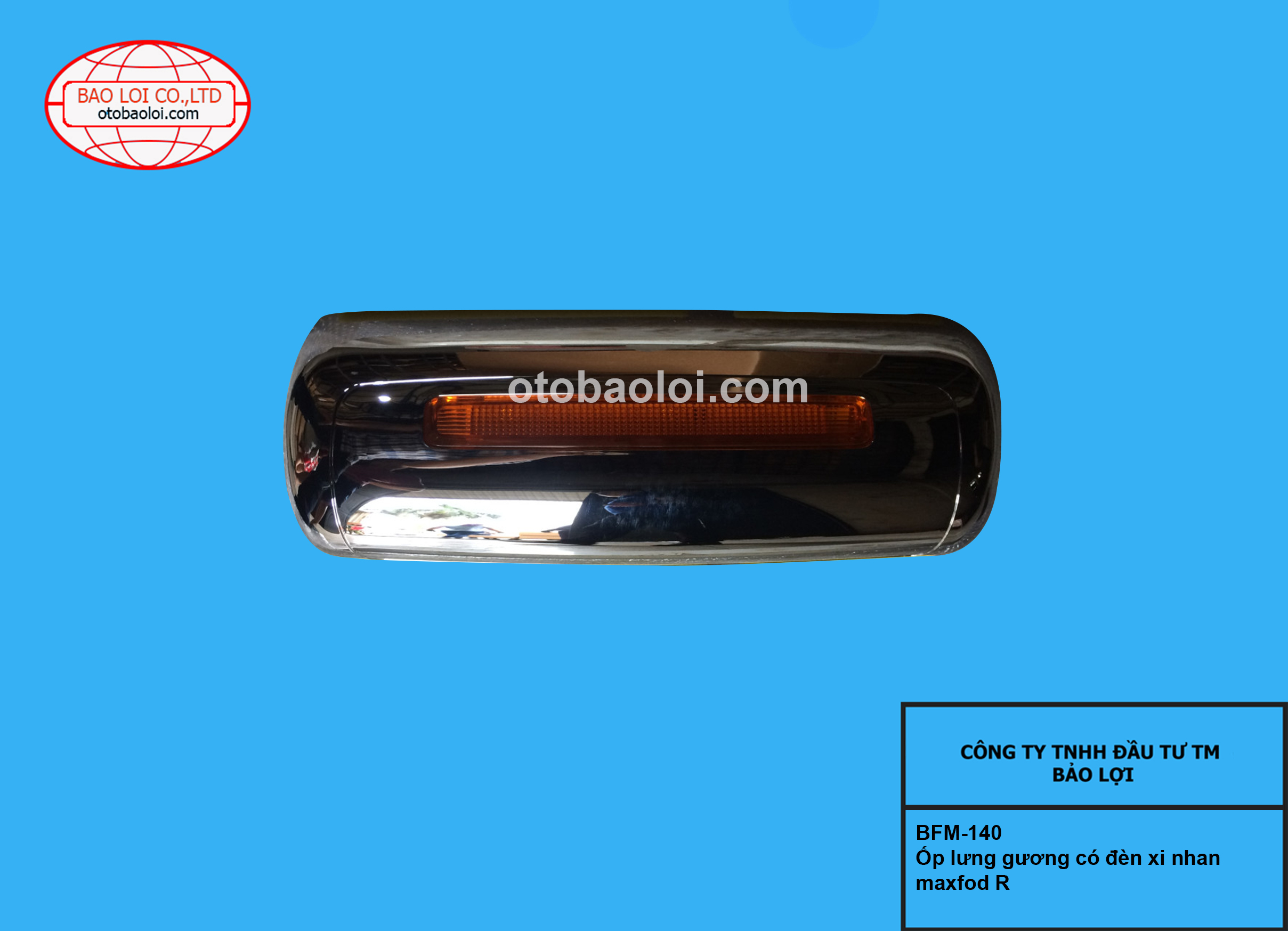 Ốp lưng gương  có đèn xi nhan maxfod R