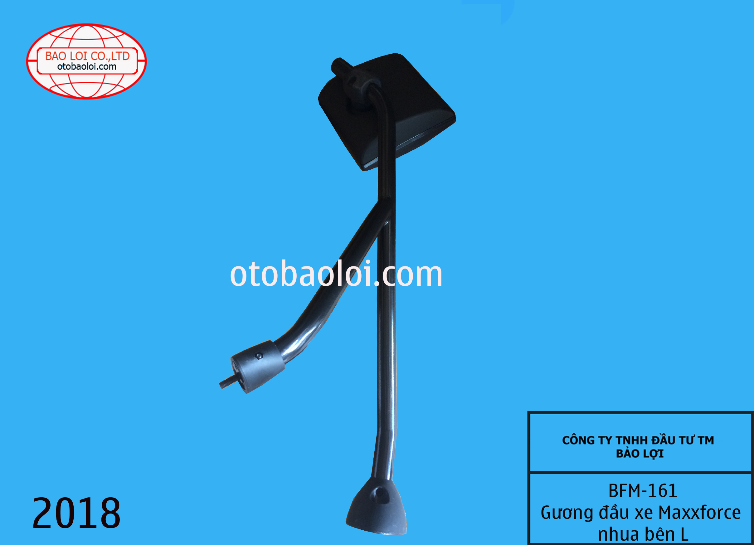 Gương đầu xe  liền gọng Maxxforce nhua bên L