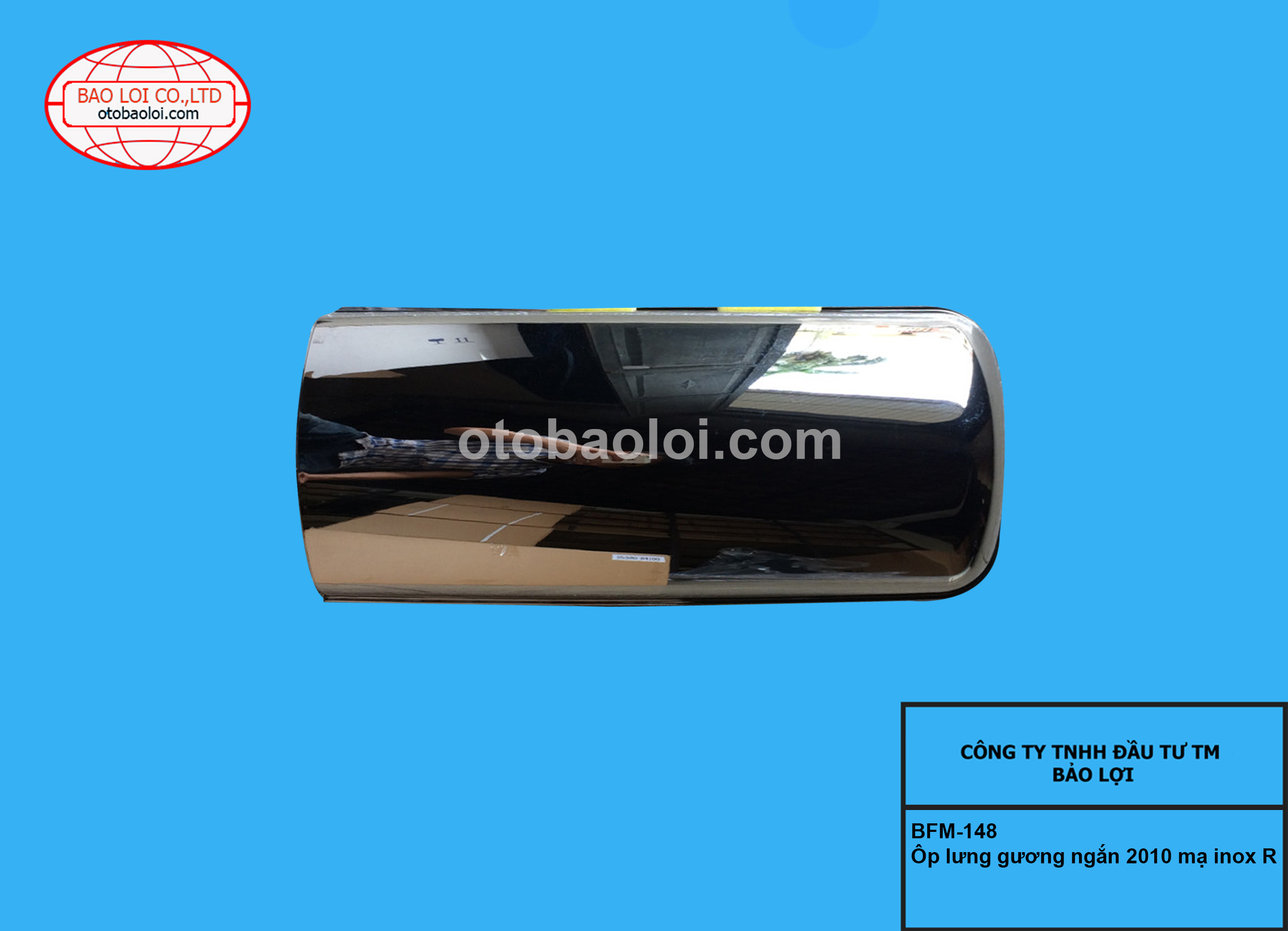 Ôp lưng gương ngắn 2010 mạ inox R