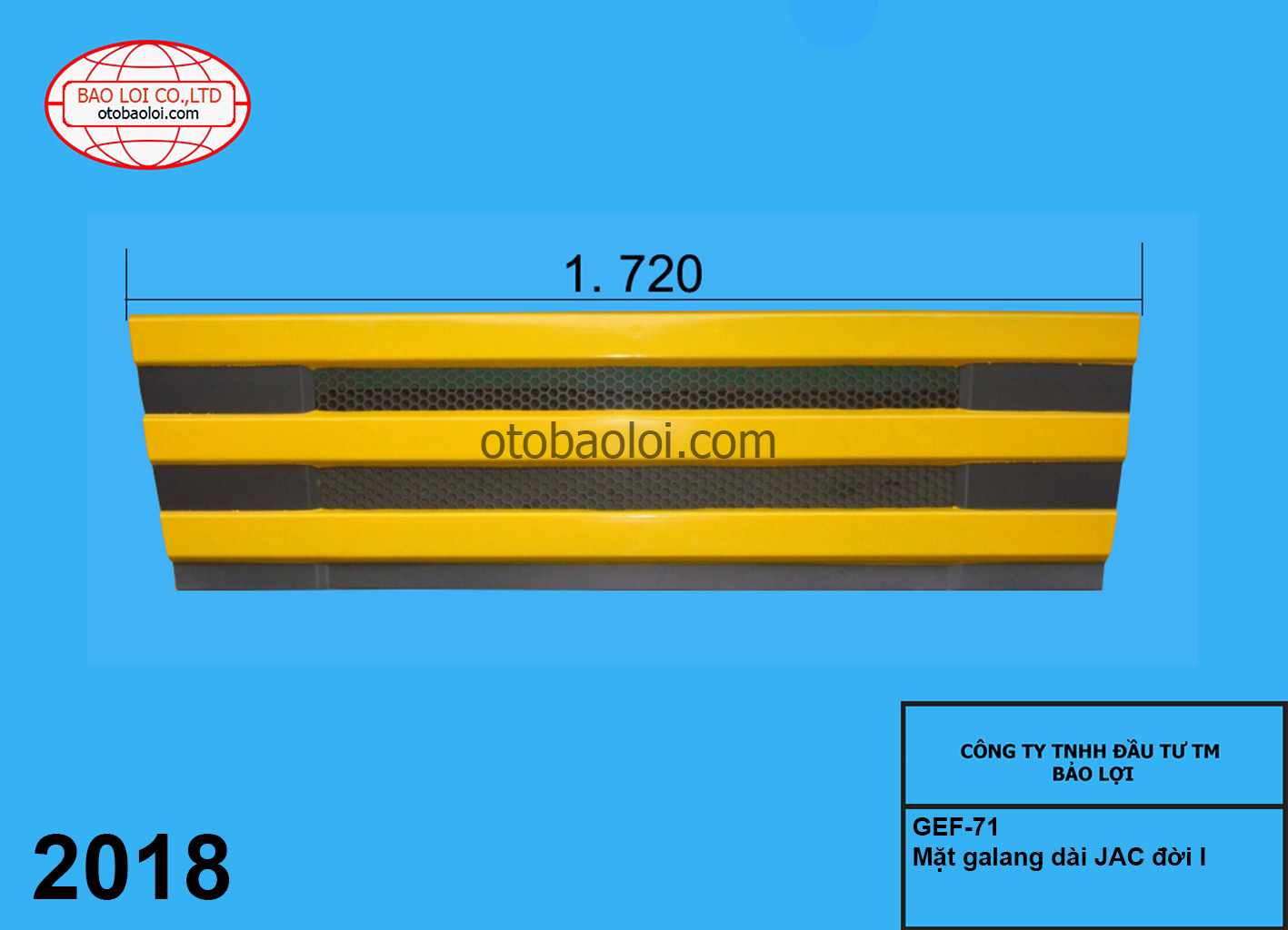 Mặt galang  dài JAC đời I