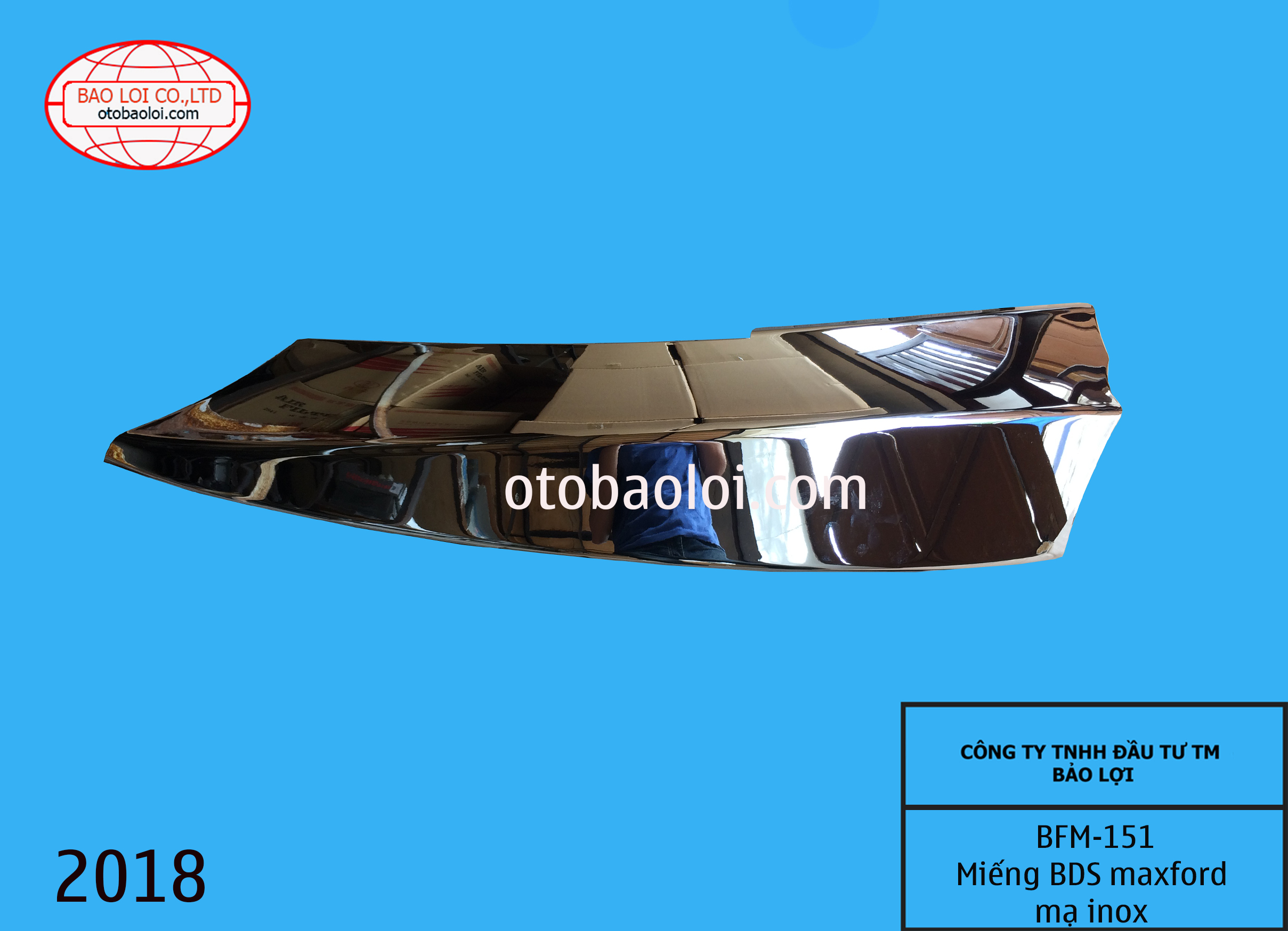 Miếng BDS maxford mạ inox 