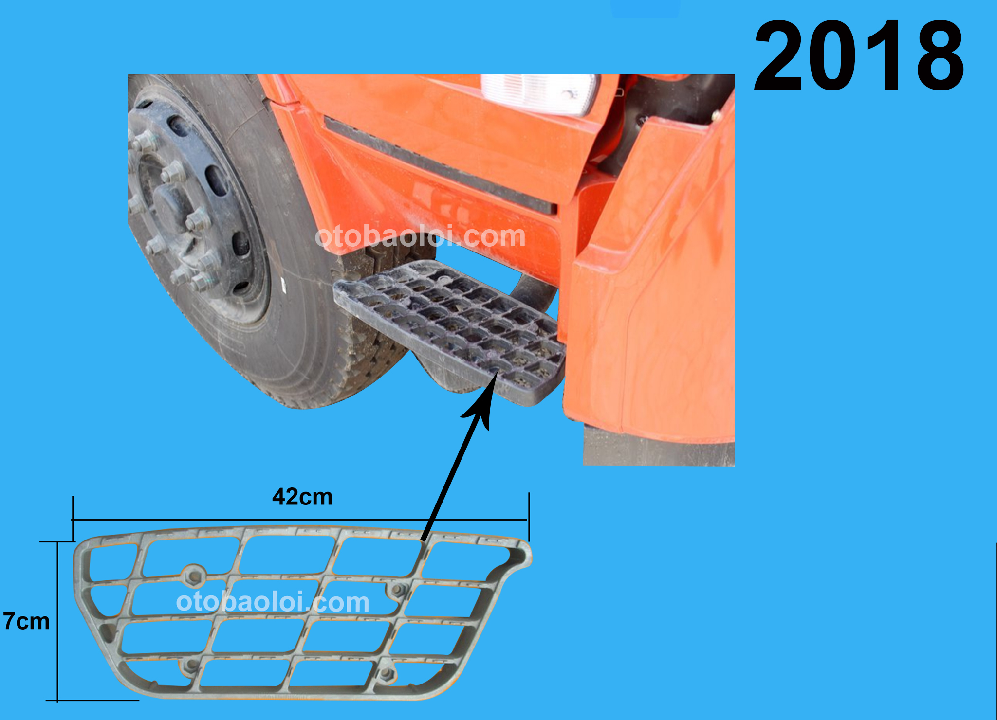 Bậc lên xuống dưới R đời 1 HH8Tan