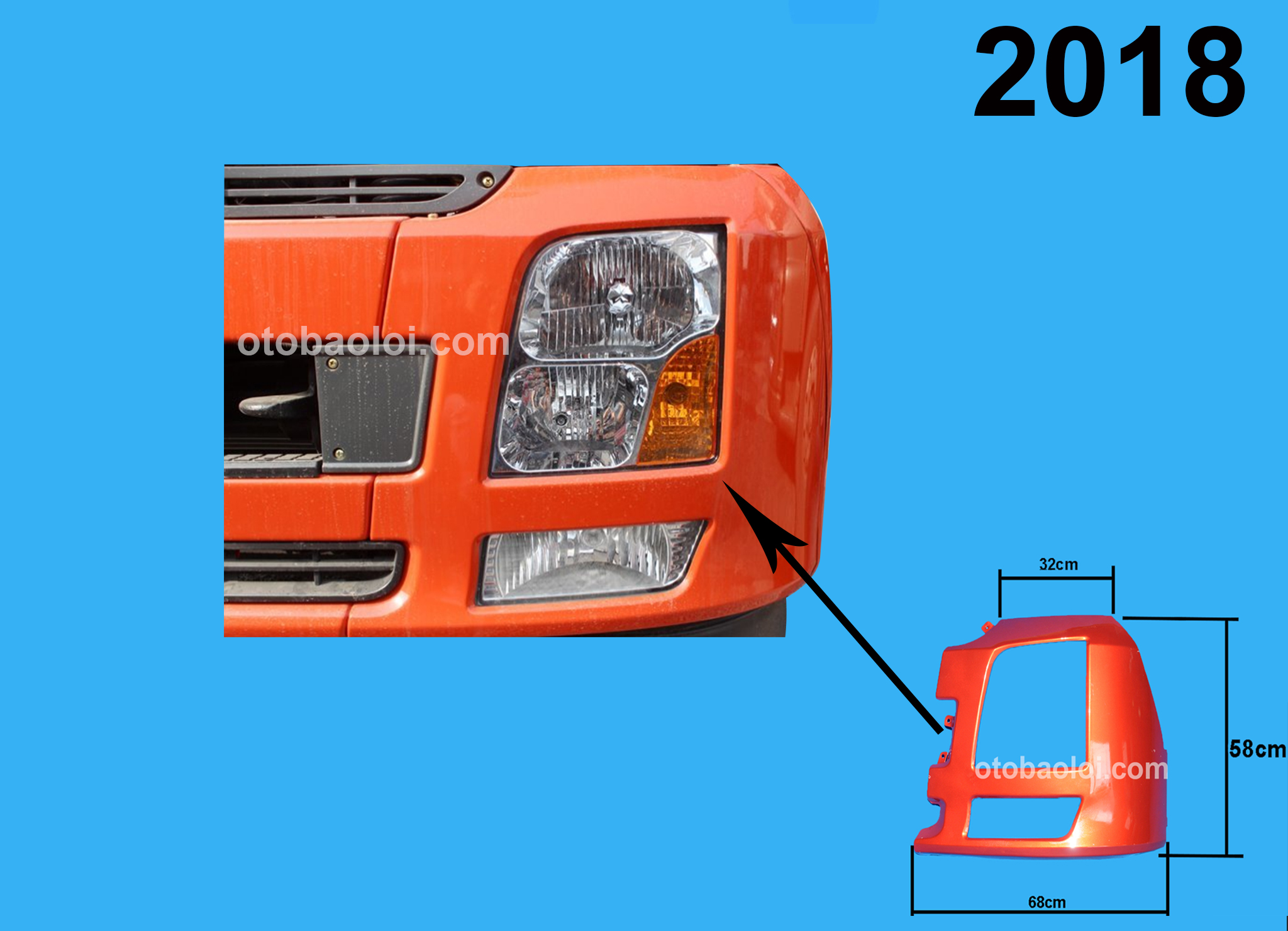 Khoang đèn pha HH 8 tấn đời 1 L