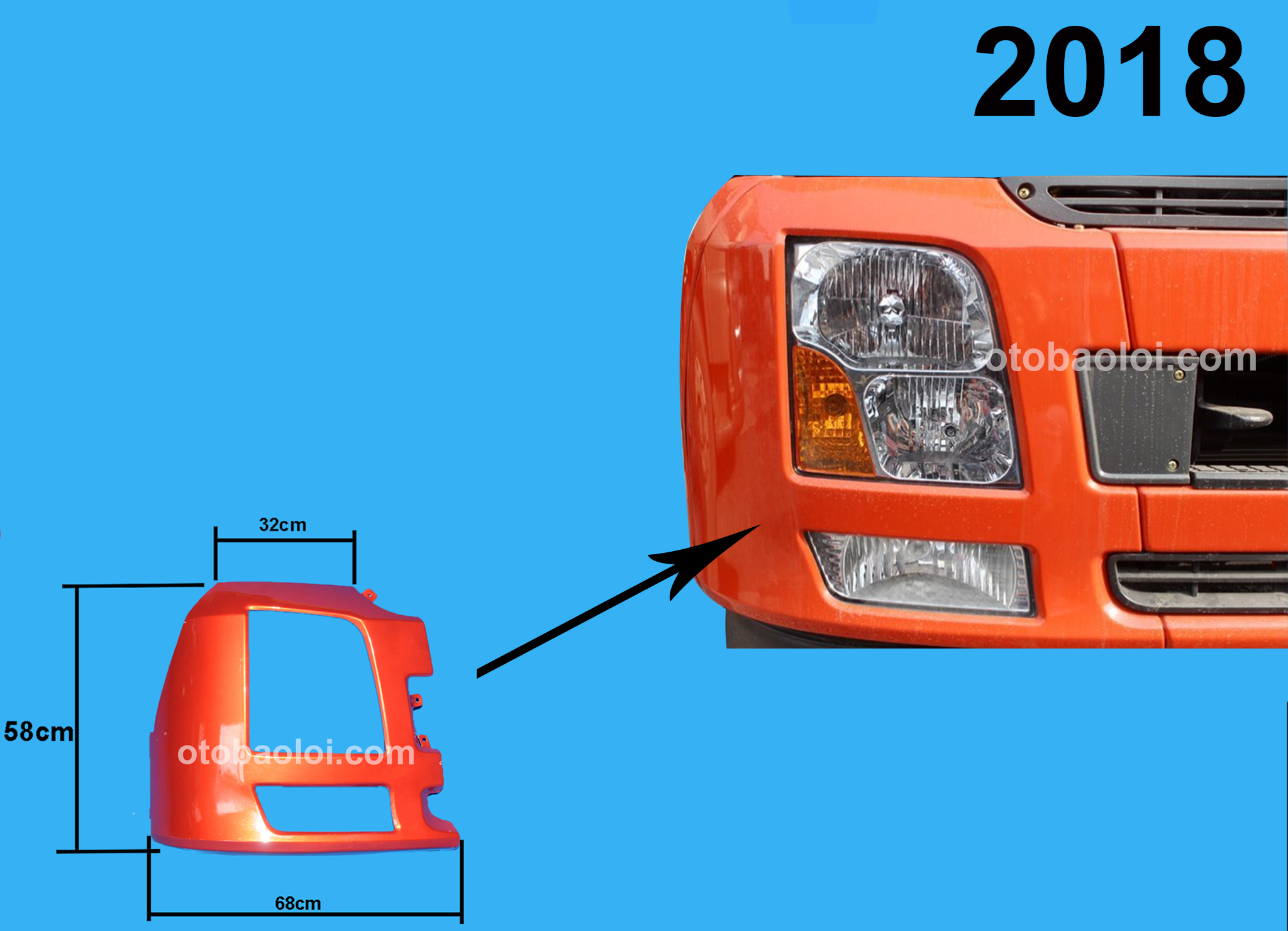 Khoang đèn pha HH 8 tấn đời 1 R