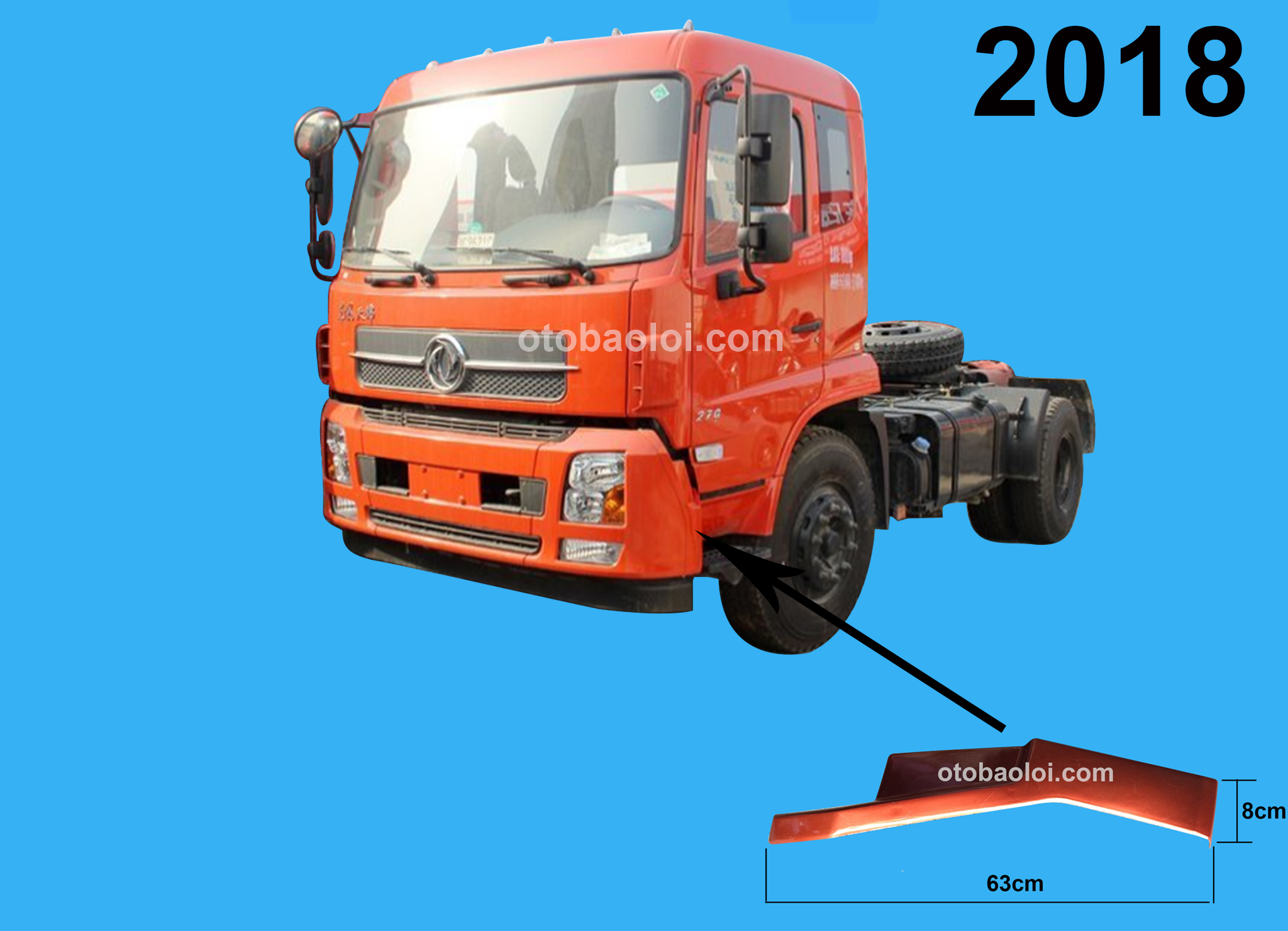 Nẹp khoang đèn pha HH 8 tấn L