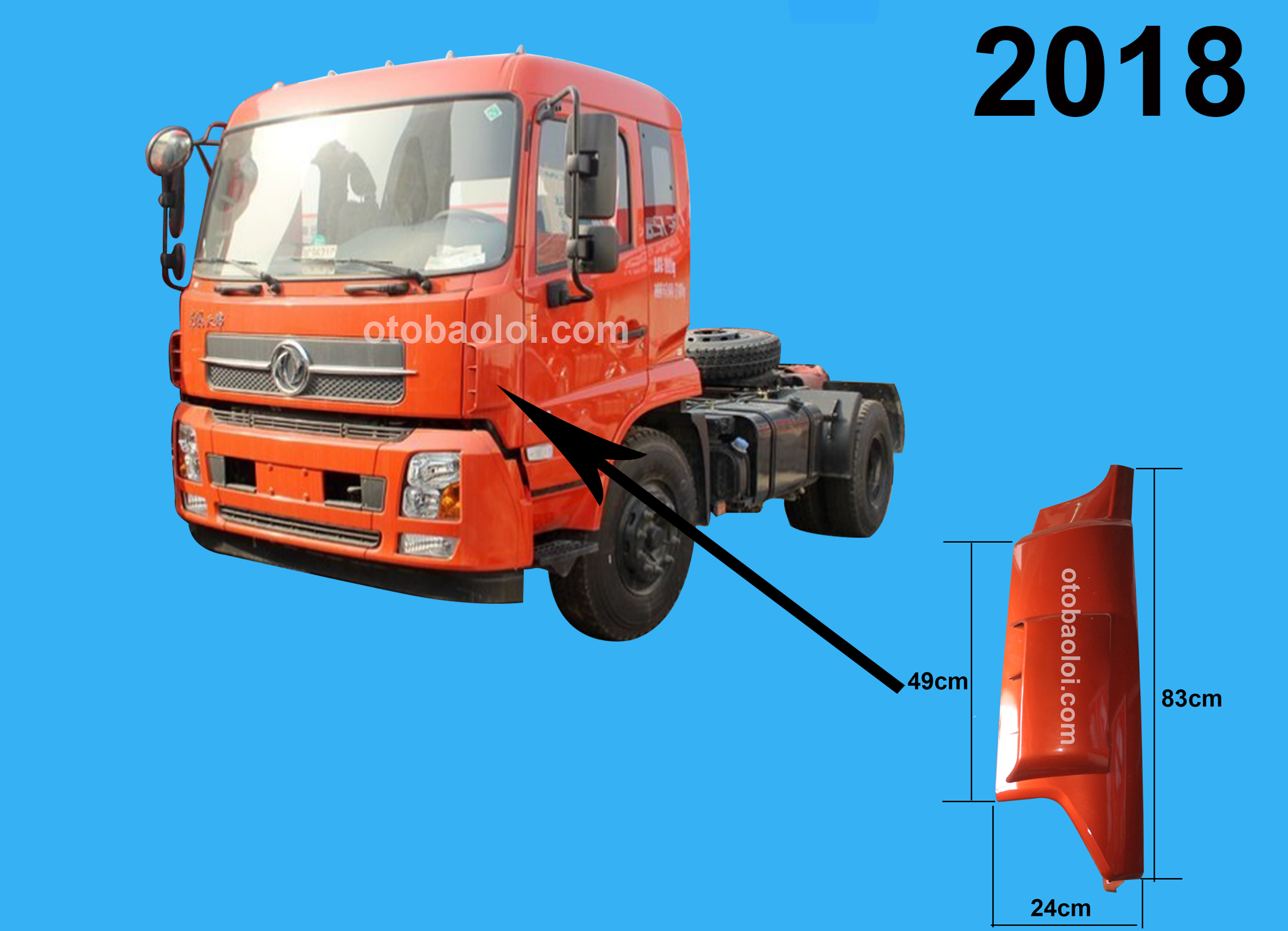 Ốp gió đời đứng L HH8Tan